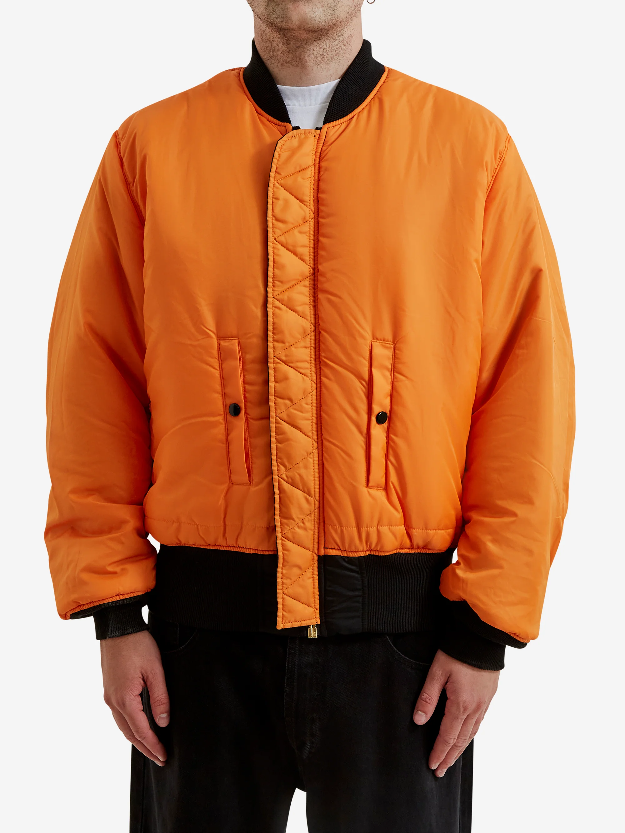 No Problemo x Alpha Industries No War MA-1 Jacket - Black - Image 4
