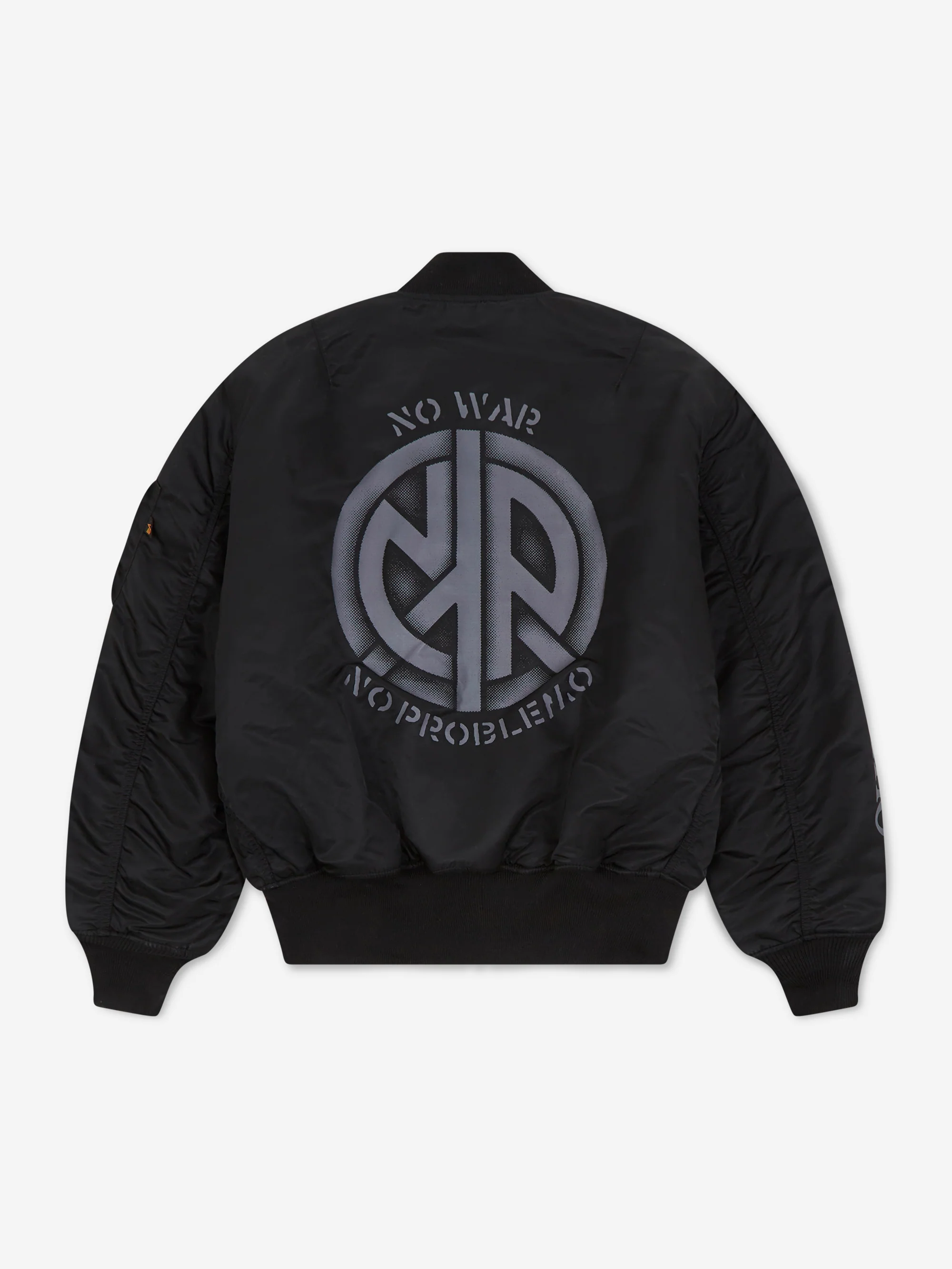 No Problemo x Alpha Industries No War MA-1 Jacket - Black - Image 6