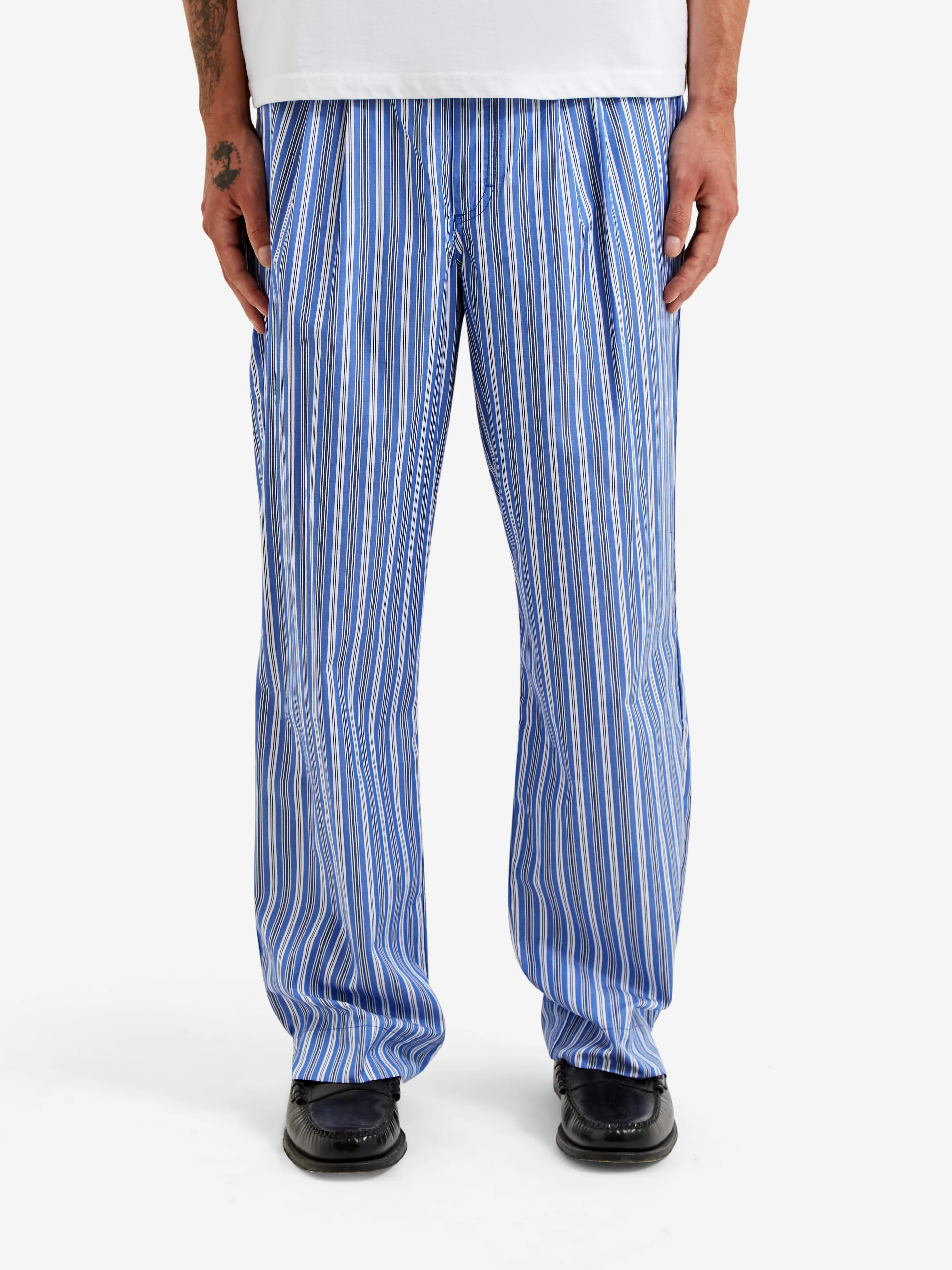 Noah Beach Pant - Blue/White - Image 2