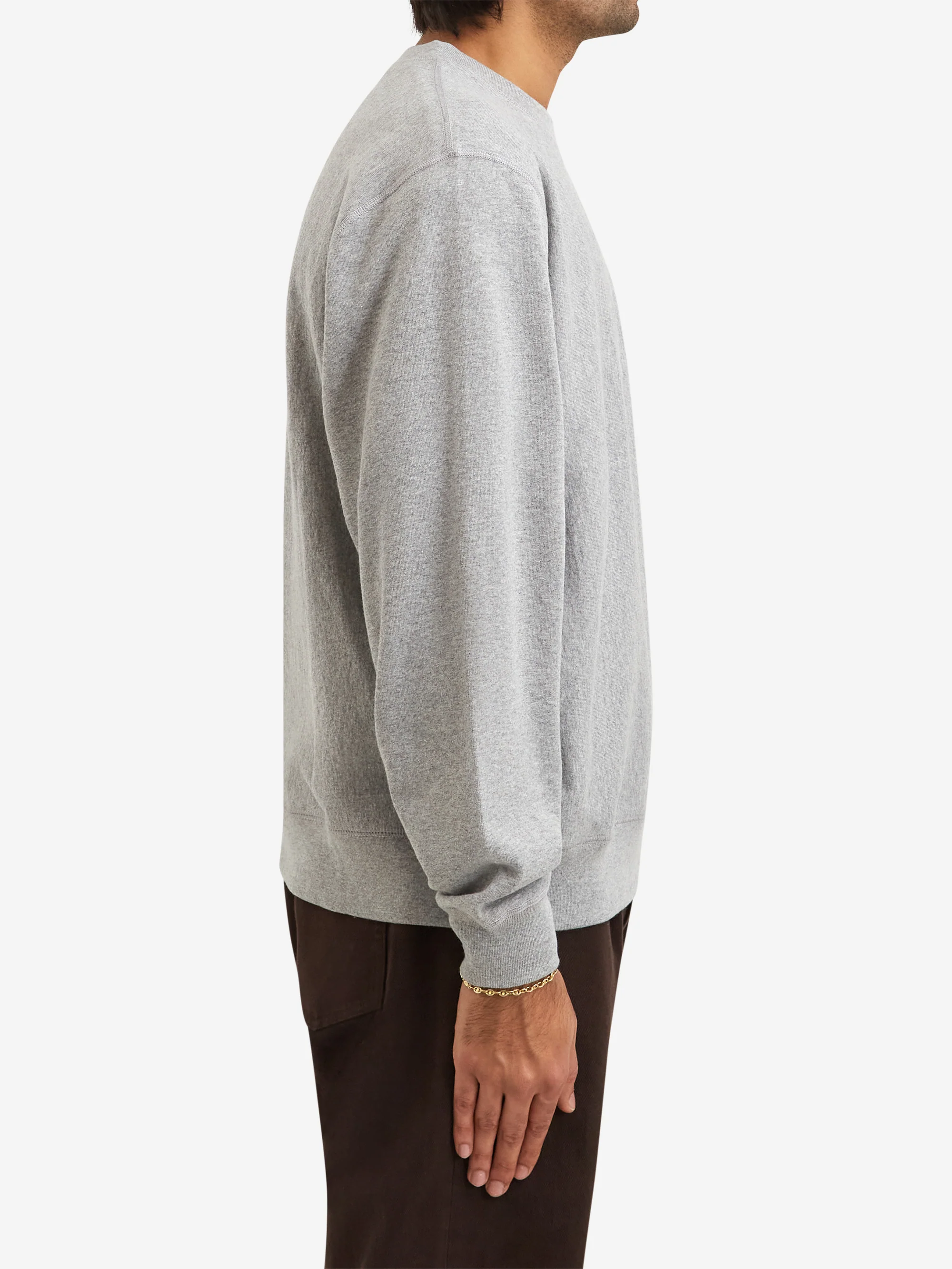 Noah Classic Crewneck - Heather Grey - Image 4