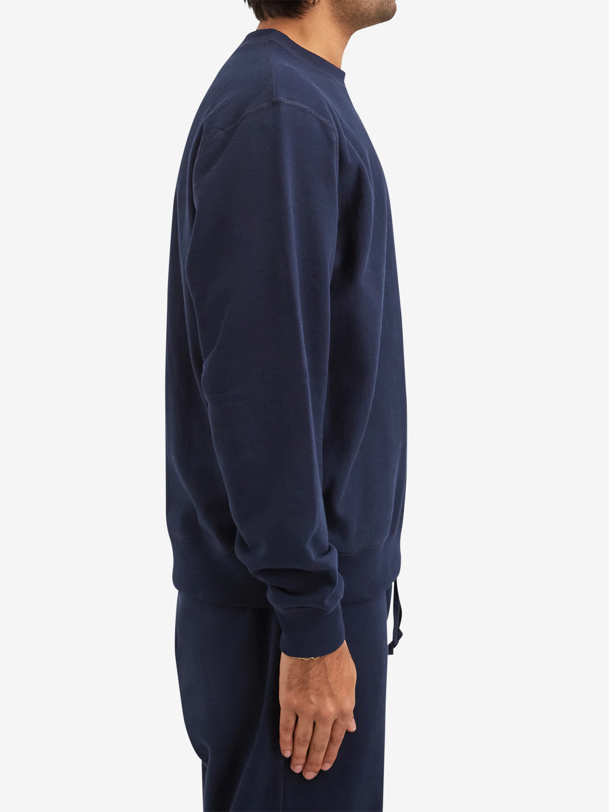 Noah Classic Crewneck - Navy - Image 4