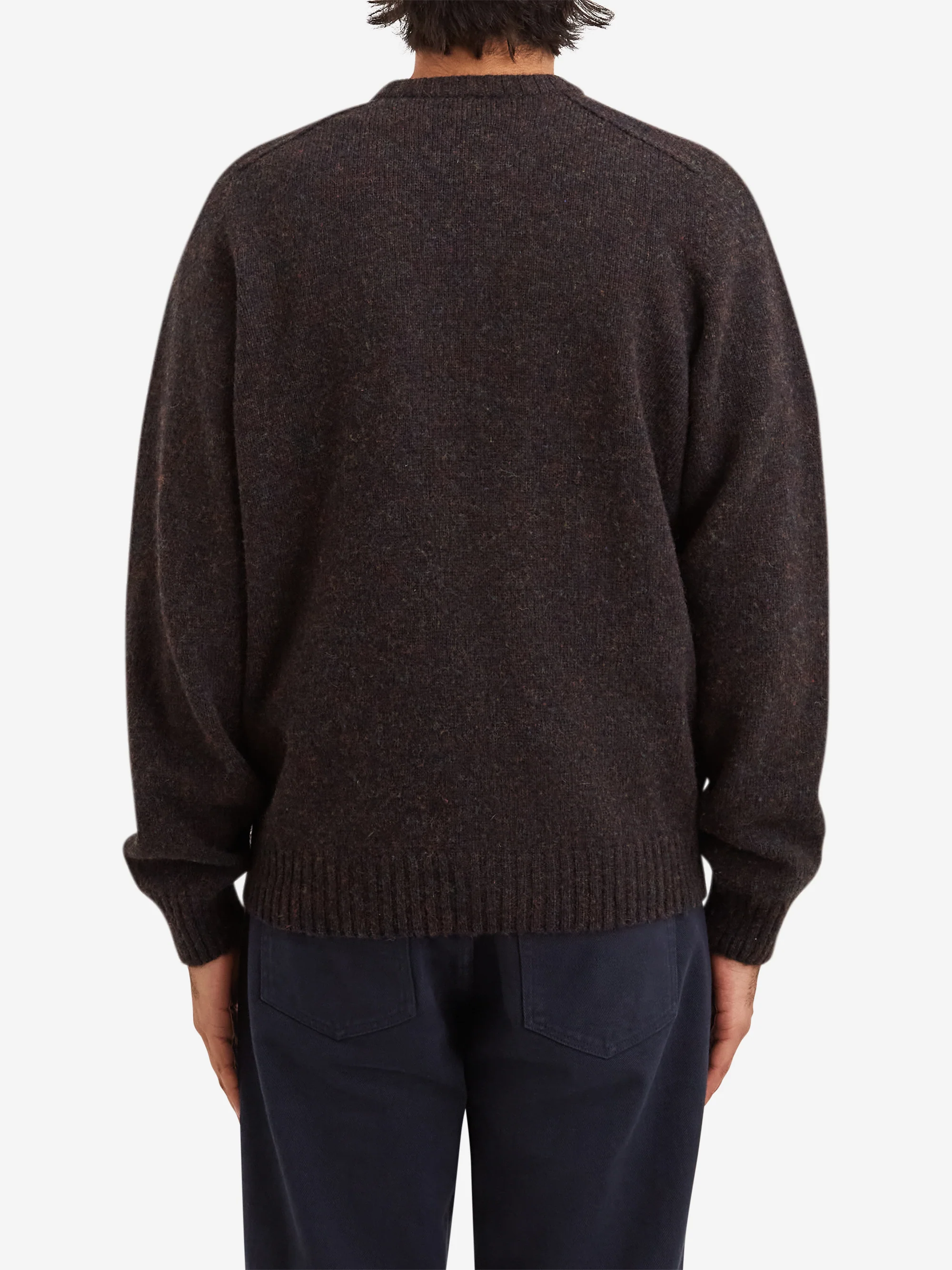 Noah Classic Shetland Sweater - Midnight - Image 6
