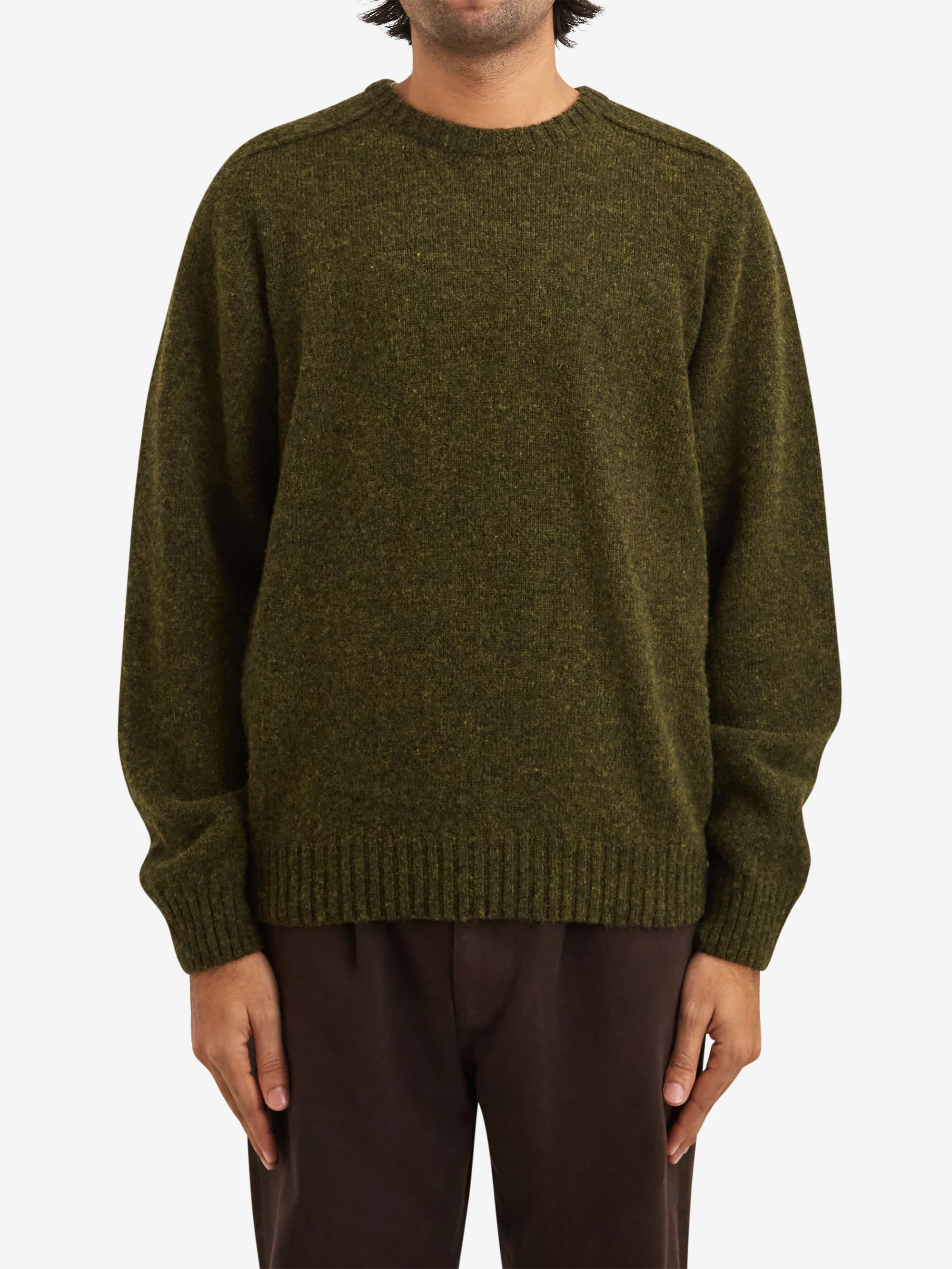 Noah Classic Shetland Sweater - Pine Shadow - Image 2