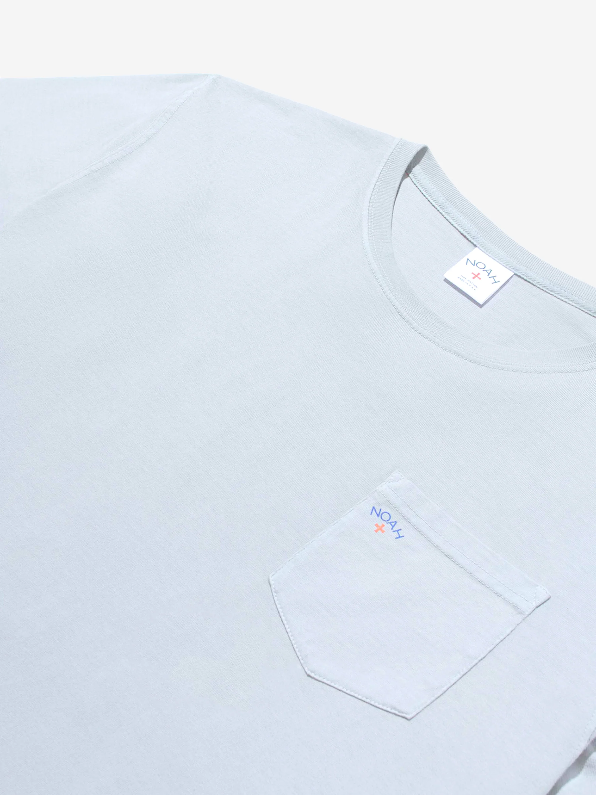 Noah Core Logo Pocket Tee - Blue - Image 3