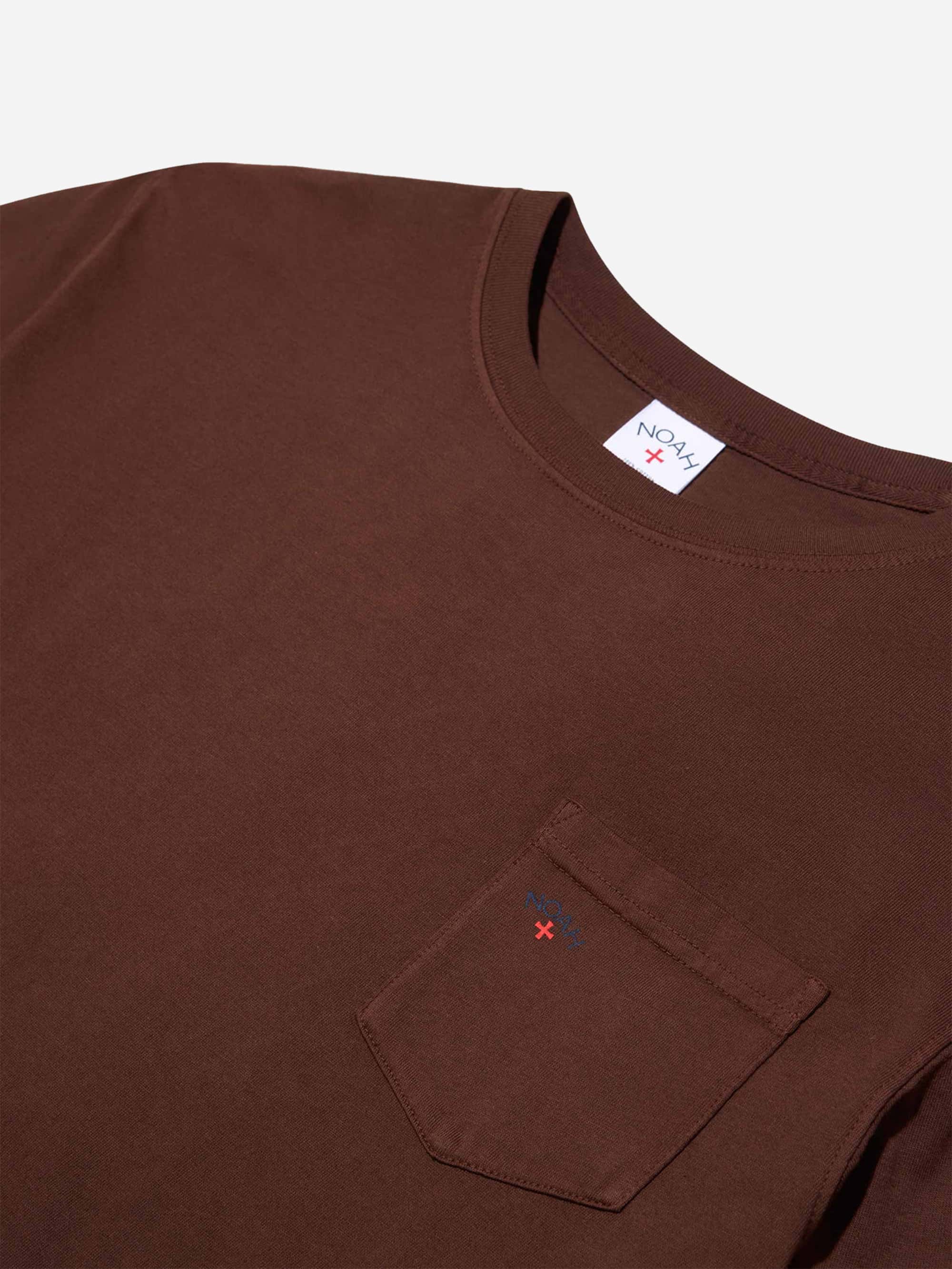 Noah Core Logo Pocket Tee - Chicory Brown - Image 2