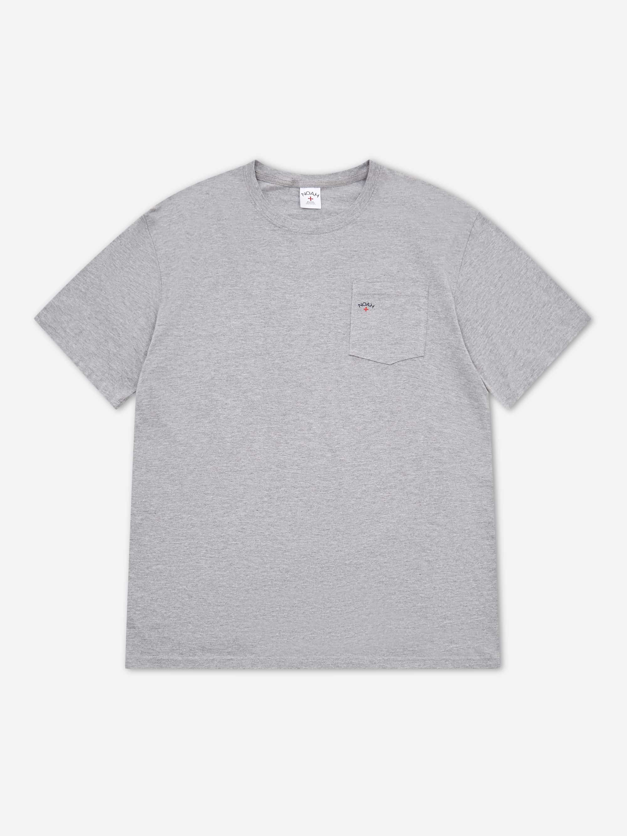 Noah Core Logo Pocket Tee - Heather Grey