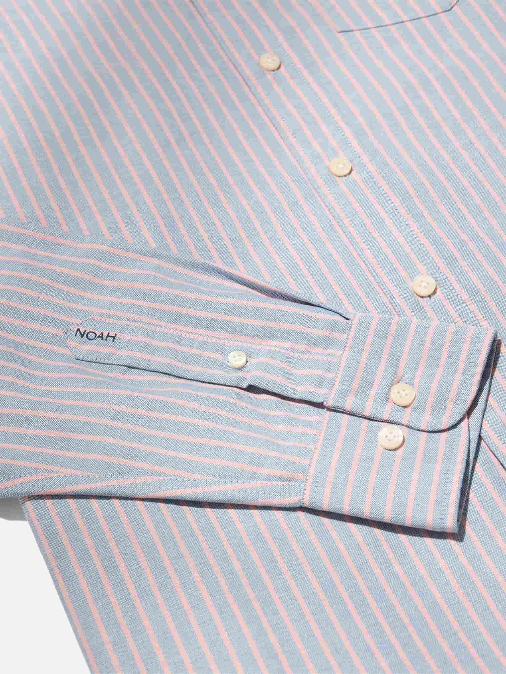 Noah Oxford Shirt - Blue / Pink - Image 4