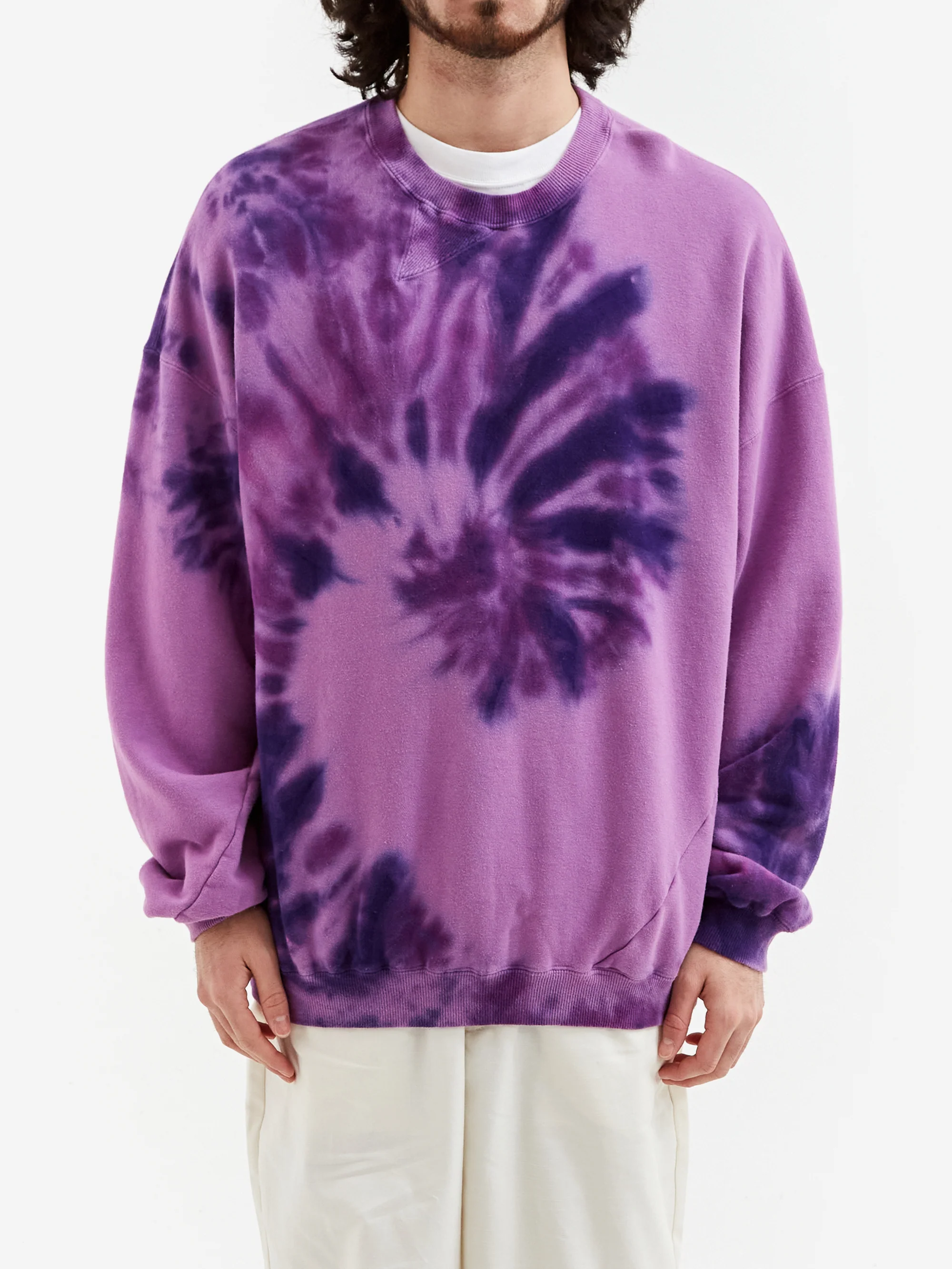 NÒMARYTHM TEXTILE Hand Dyed Twist Sweat - Purple - Image 2