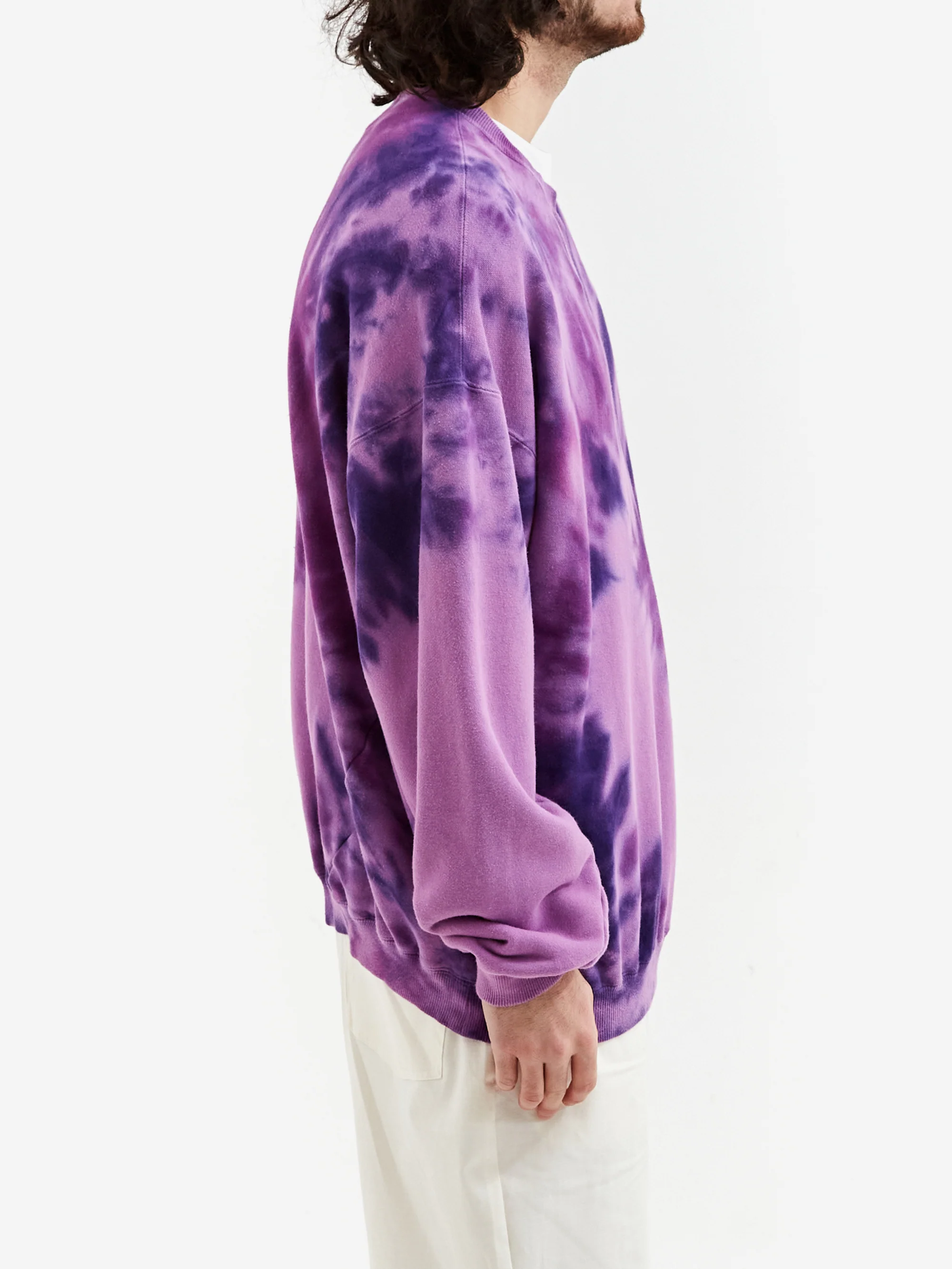 NÒMARYTHM TEXTILE Hand Dyed Twist Sweat - Purple - Image 5