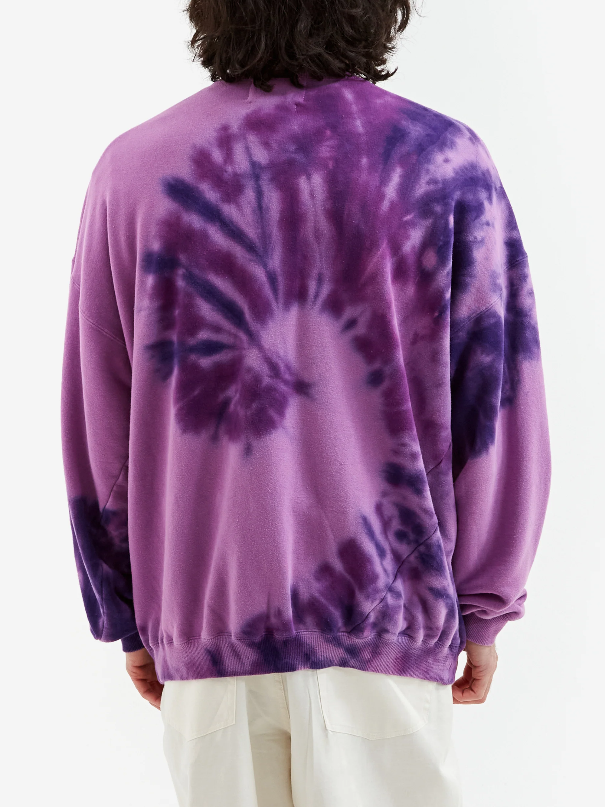 NÒMARYTHM TEXTILE Hand Dyed Twist Sweat - Purple - Image 6