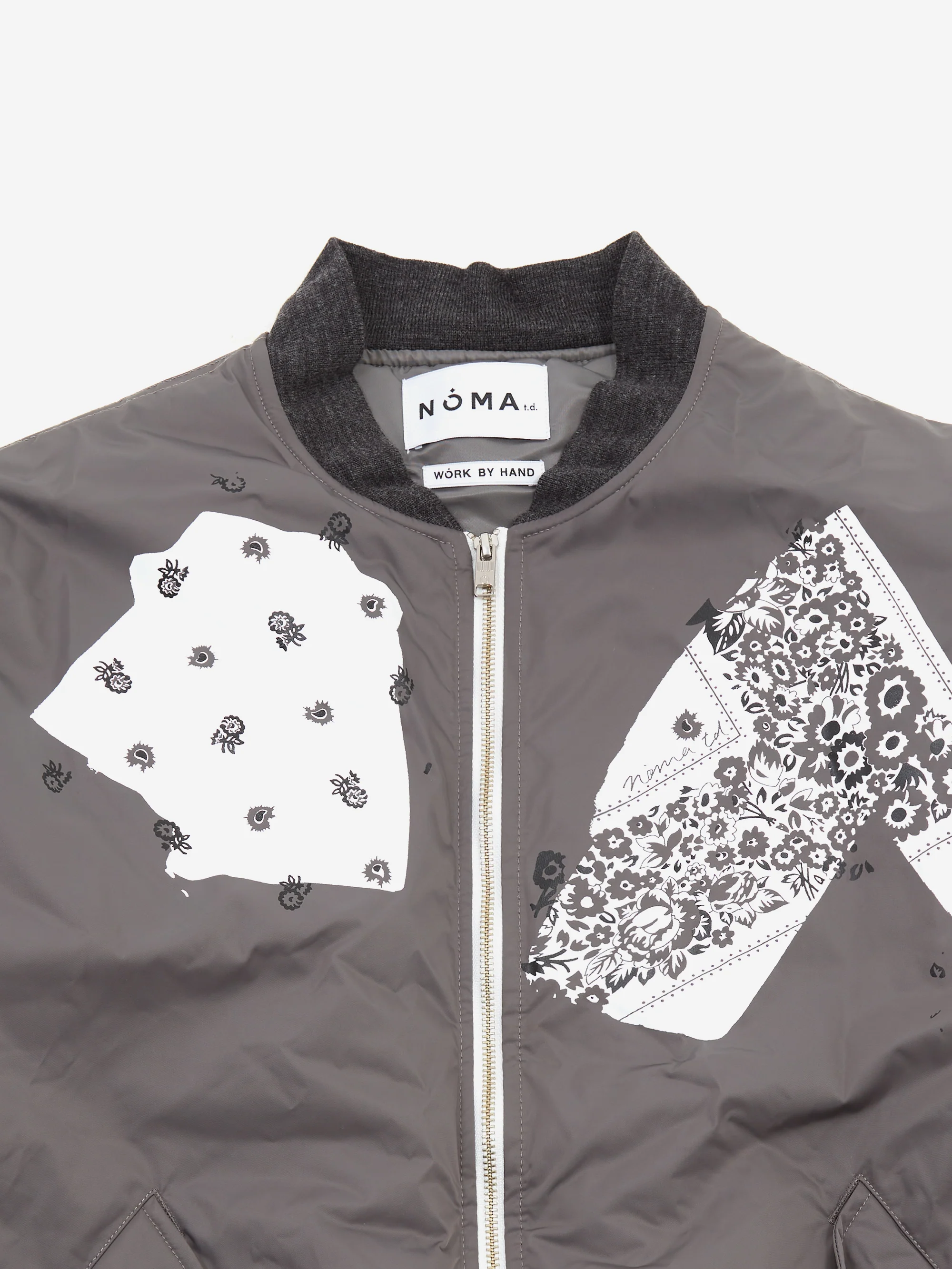 NÒMARYTHM TEXTILE The Signal Flight Jacket - Grey - Image 3