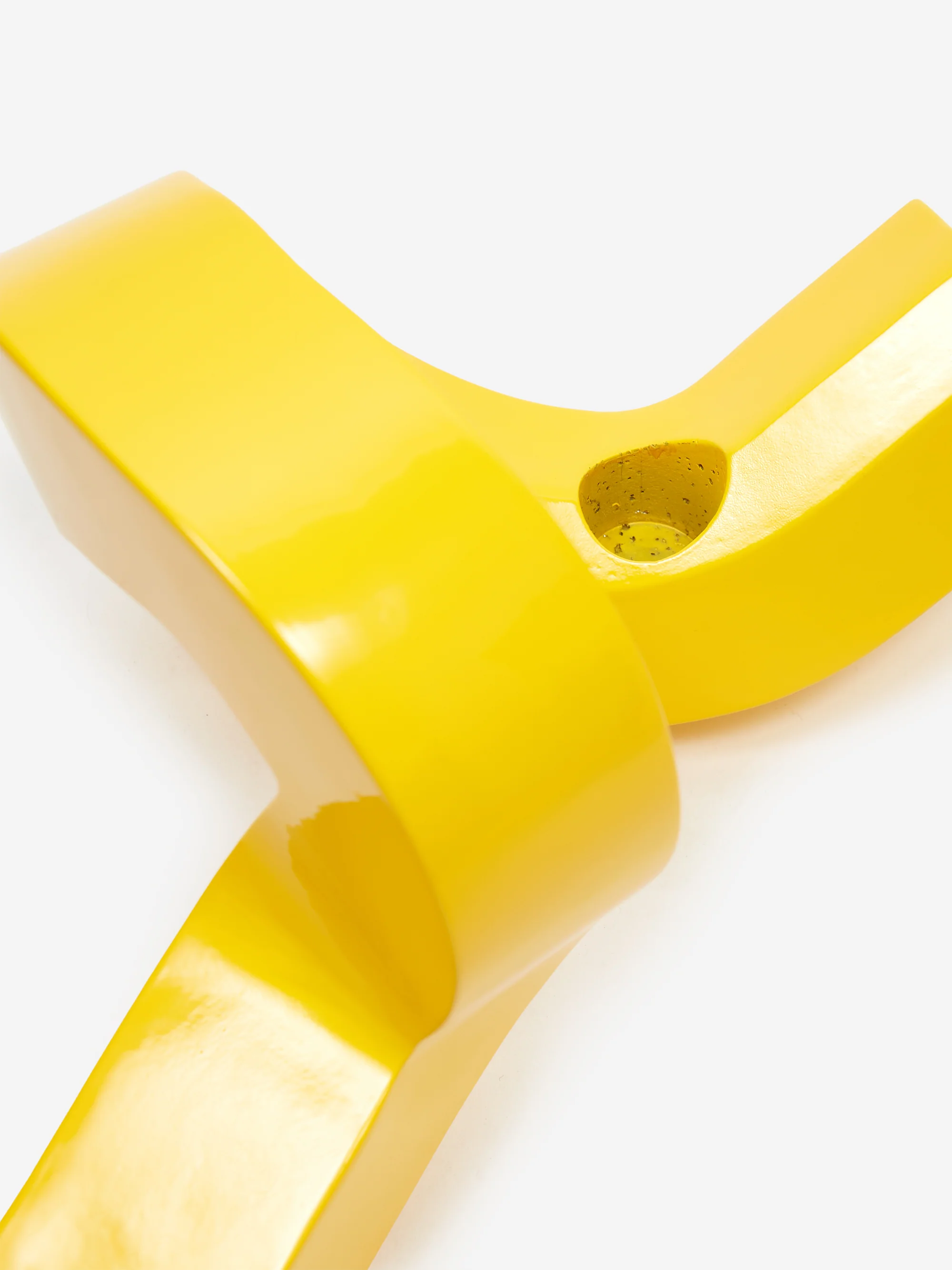 Normann Copenhagen Crooked Candlestick One - Yellow - Image 2