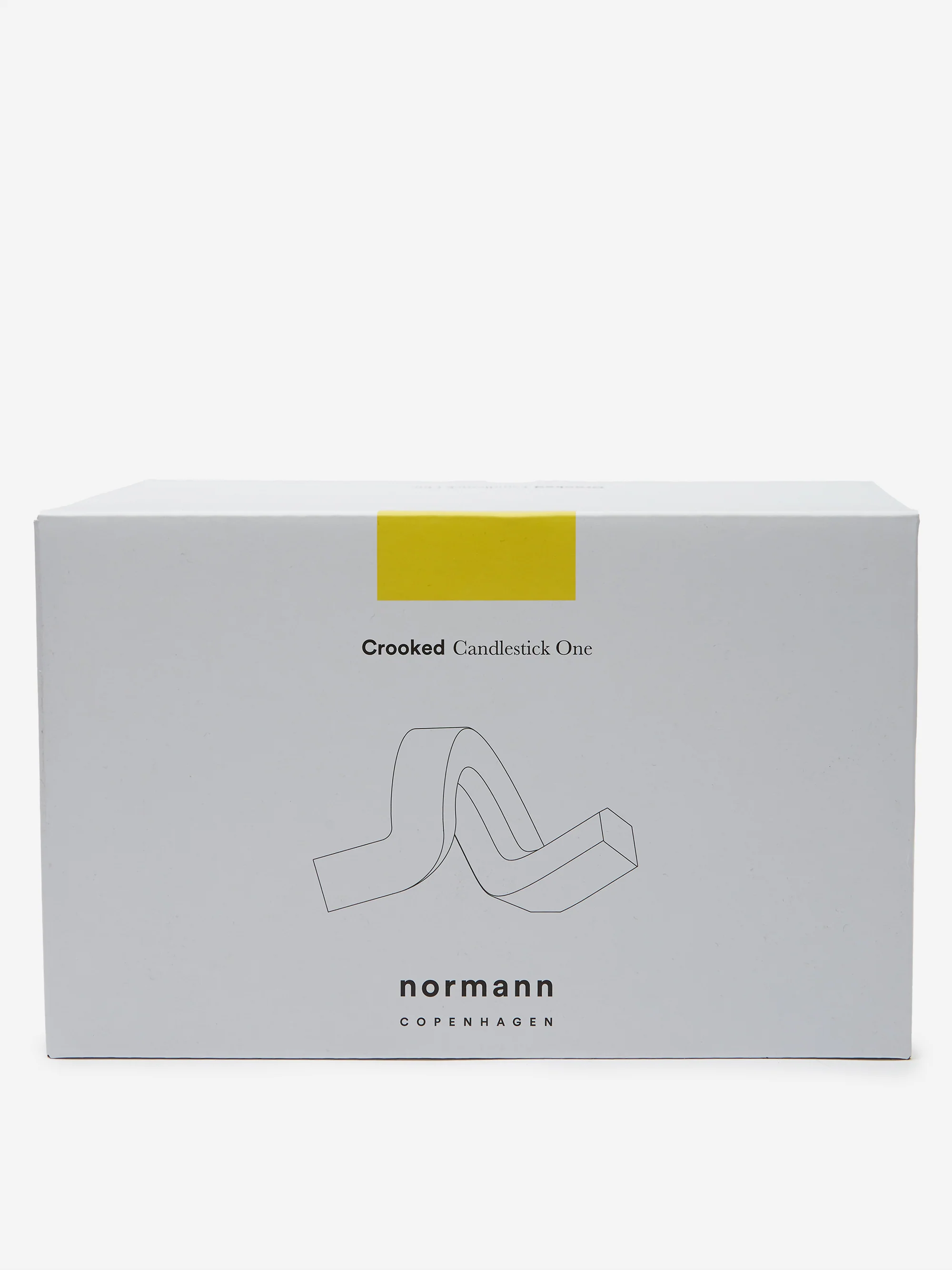 Normann Copenhagen Crooked Candlestick One - Yellow - Image 5