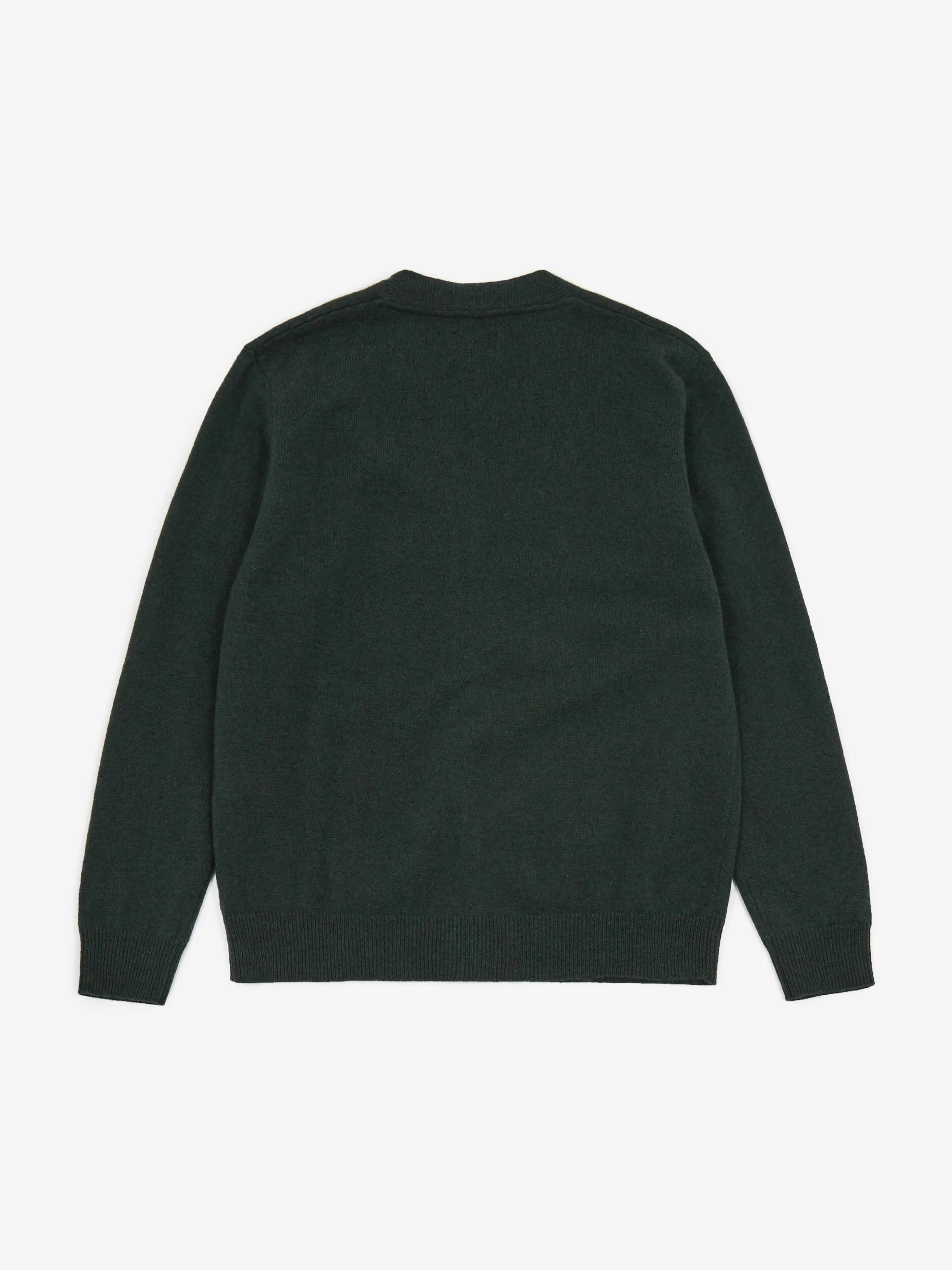 Norse Projects Adam Lambswool Cardigan - Forest Green - Image 5