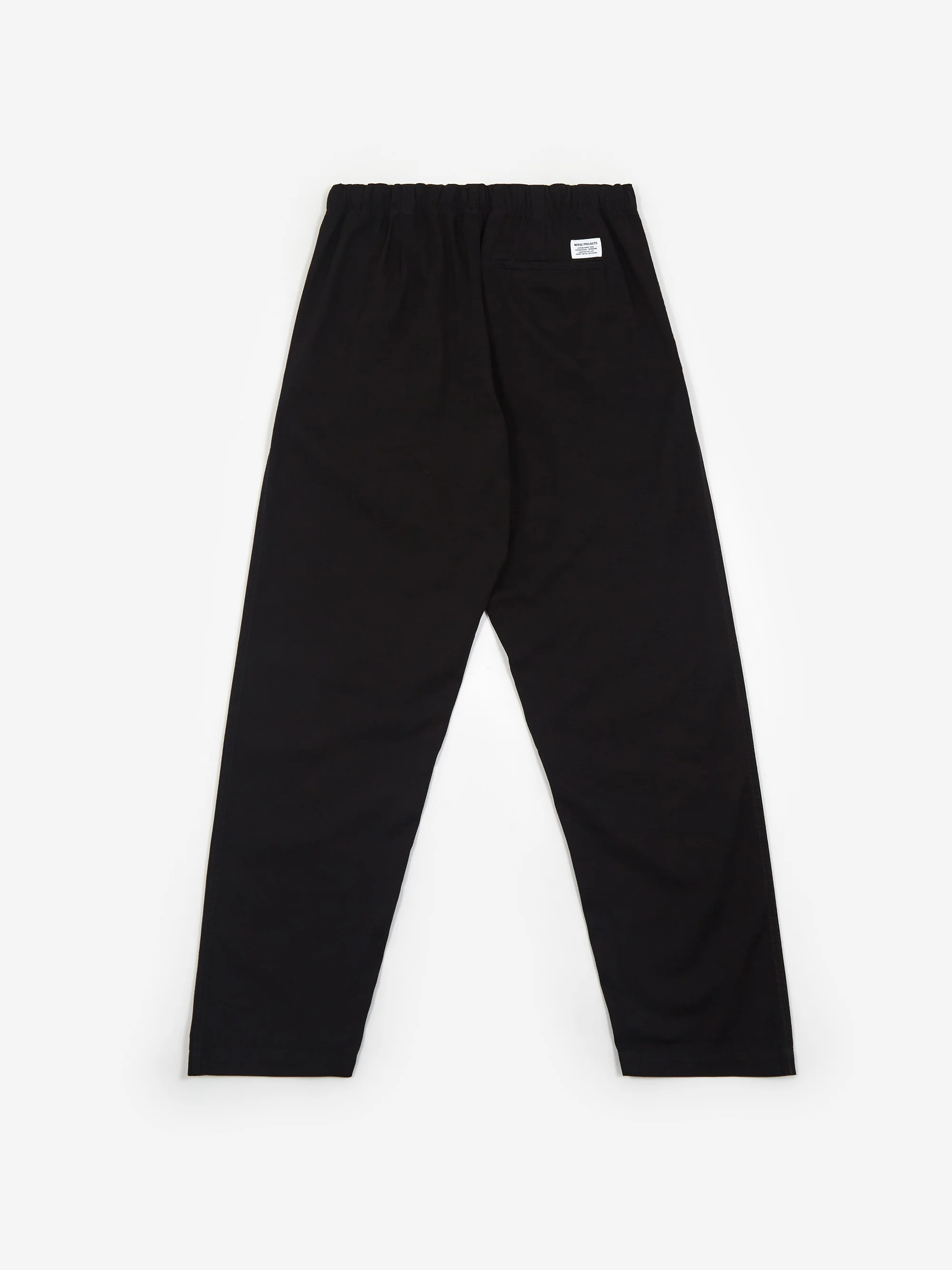 Norse Projects Ezra Relaxed Organic Stretch Twill Trouser - Black - Image 5
