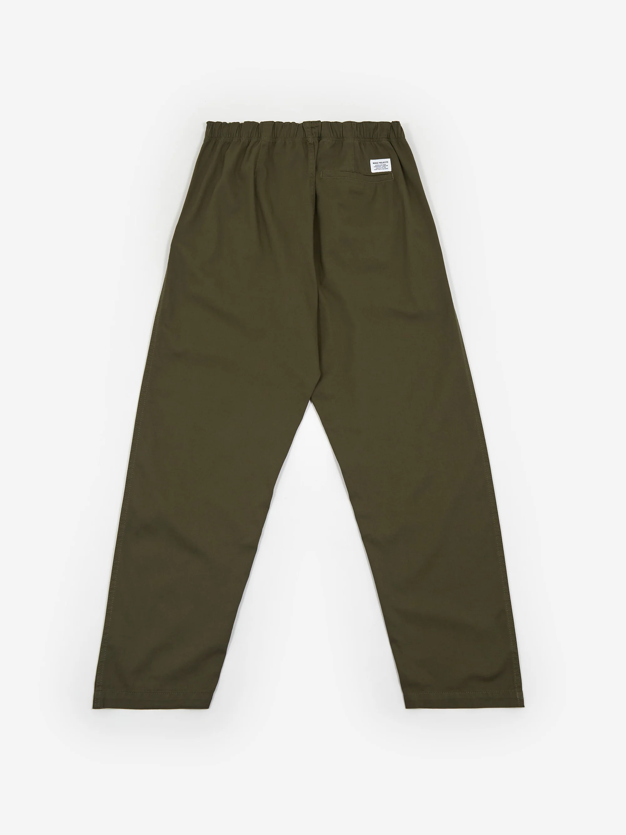 Norse Projects Ezra Relaxed Organic Stretch Twill Trouser - Ivy Green - Image 5