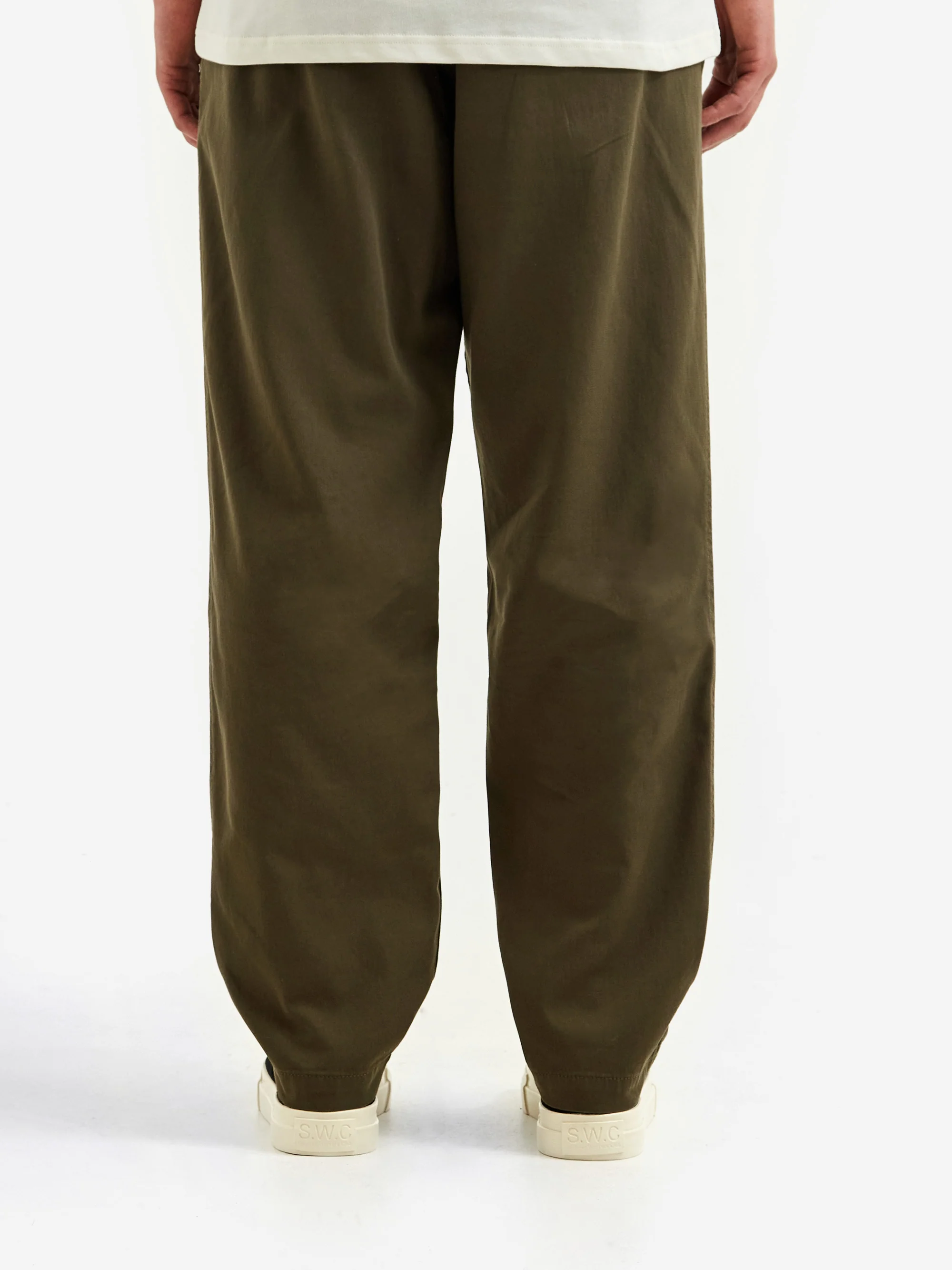 Norse Projects Ezra Relaxed Organic Stretch Twill Trouser - Ivy Green - Image 7