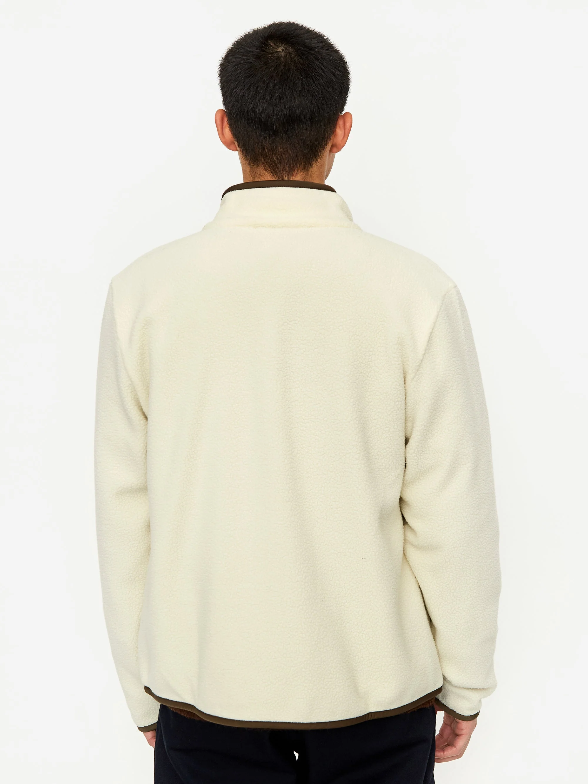 Norse Projects Frederik Tab Series Fleece Jacket - Ecru - Image 9