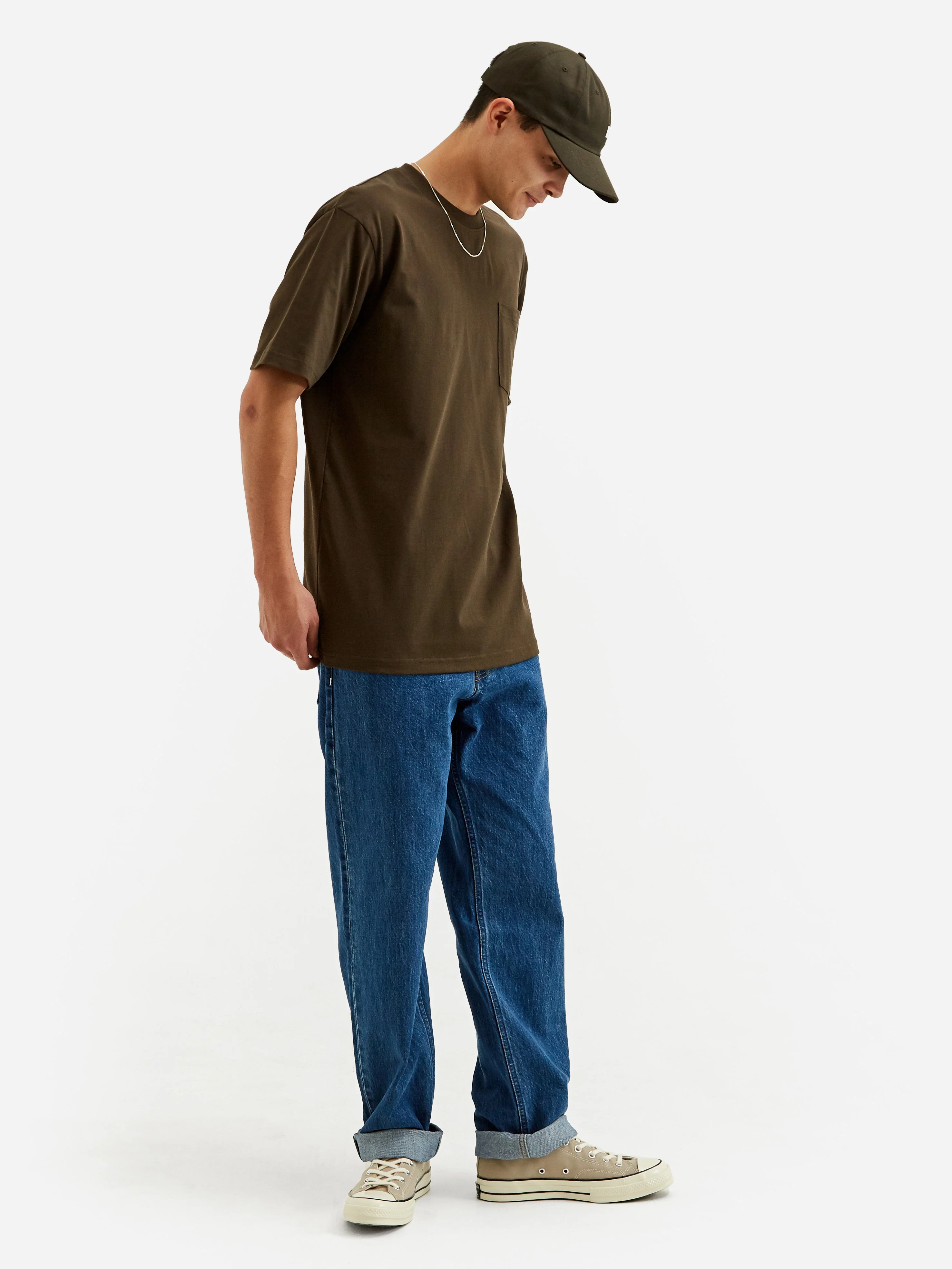 Norse Projects Johannes Standard Pocket Short Sleeve T-Shirt - Beech Green - Image 7