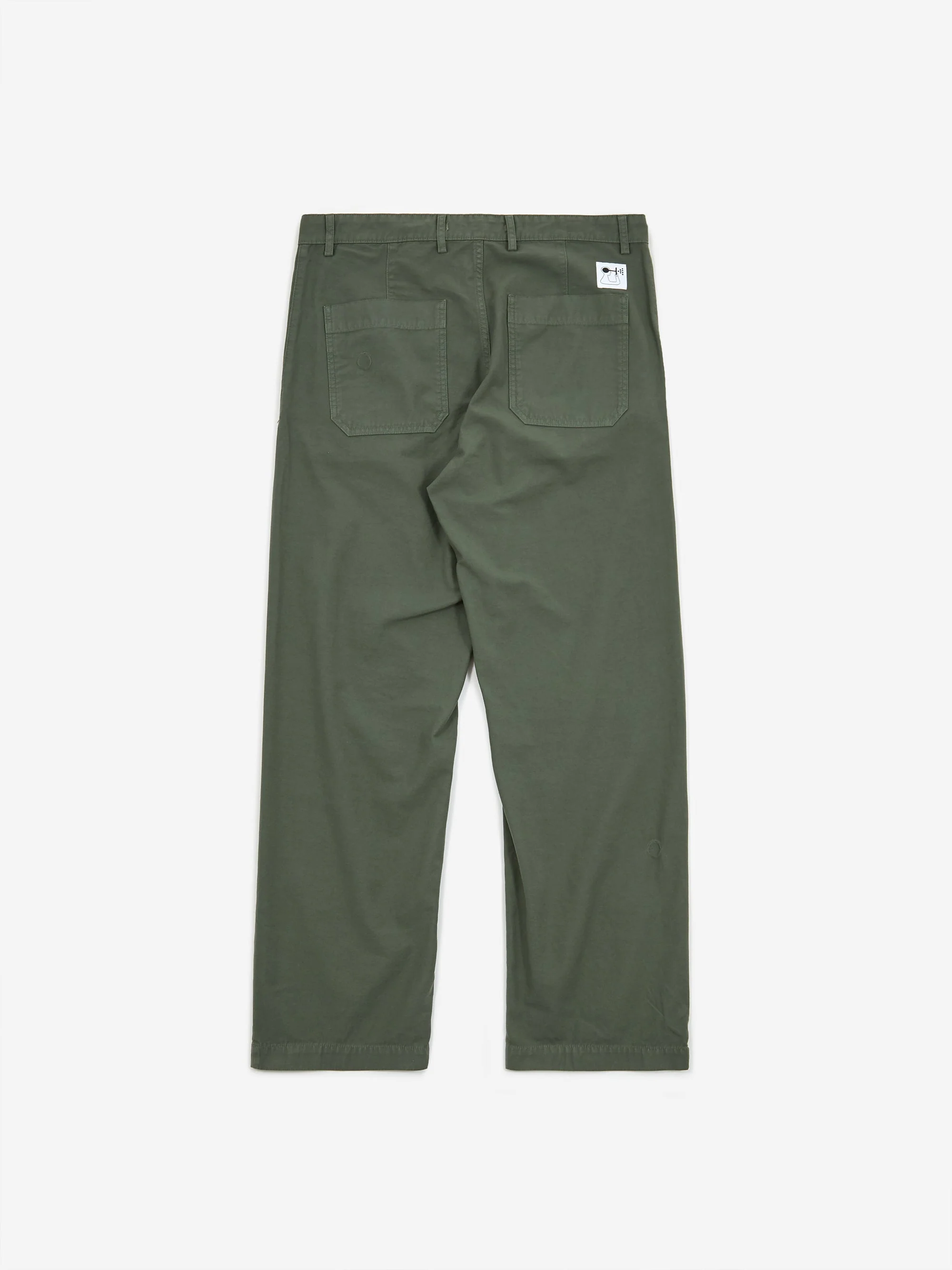 Norse Projects x Geoff McFetridge Lukas Backsatin Trouser - Thyme Green - Image 6