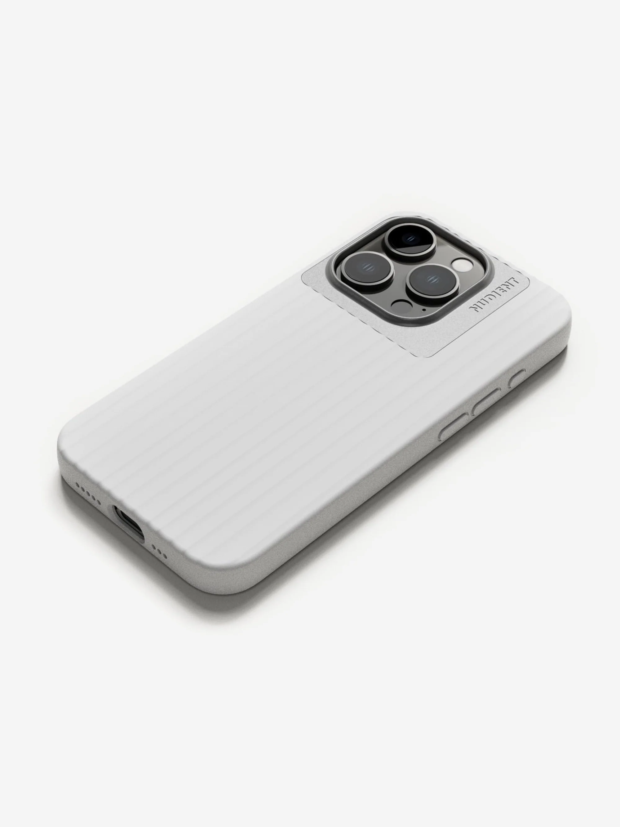 Nudient Bold Case iPhone 15 Pro (with MagSafe) - Chalk White - Image 2