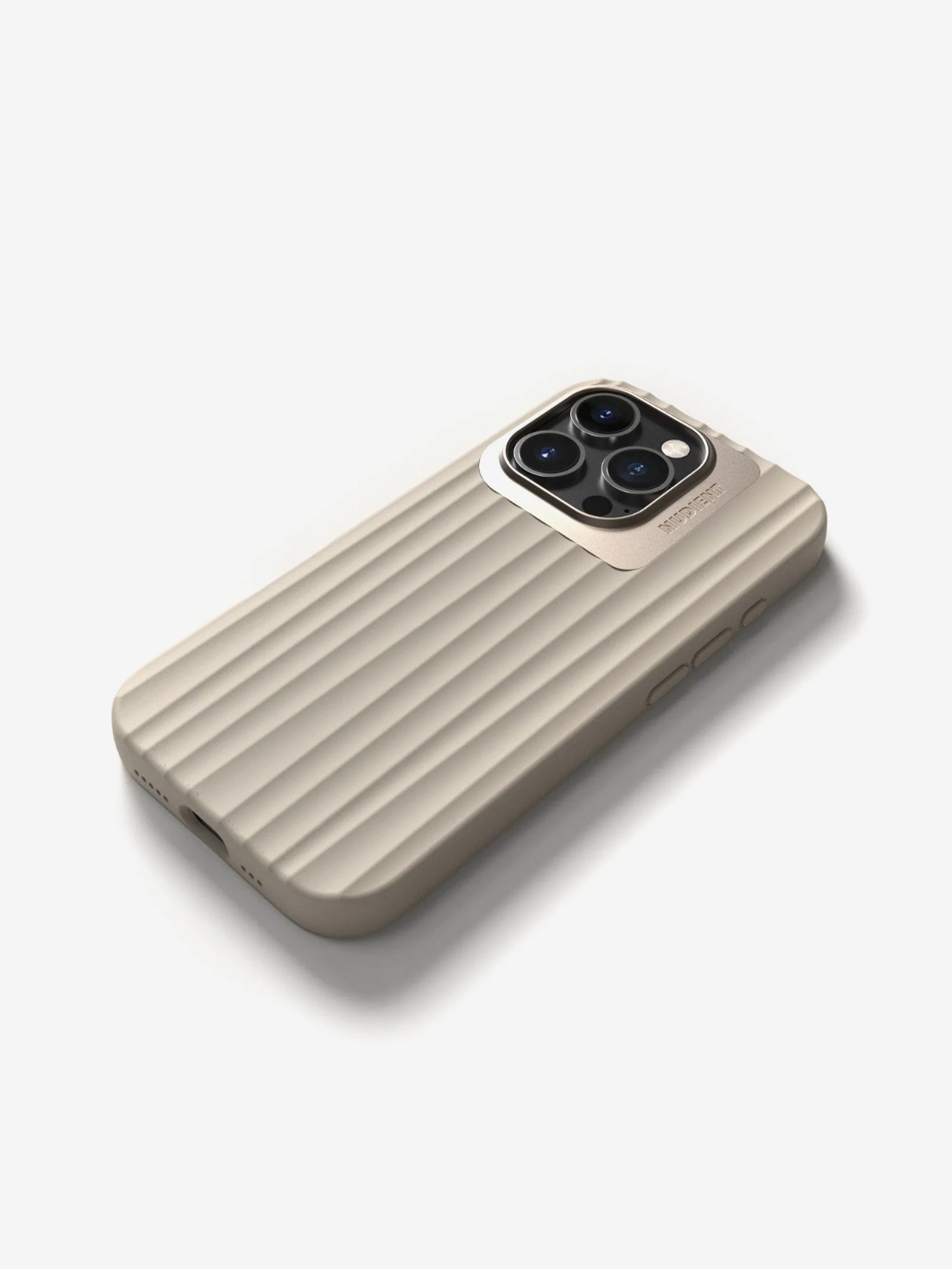 Nudient Bold Case iPhone 16 Pro - Linen Beige - Image 2