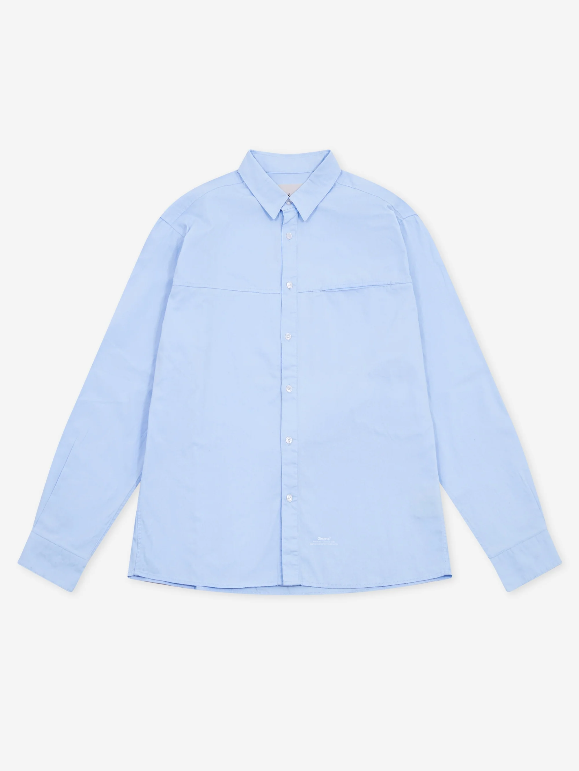 Observe Poplin Loop Shirt - Blue