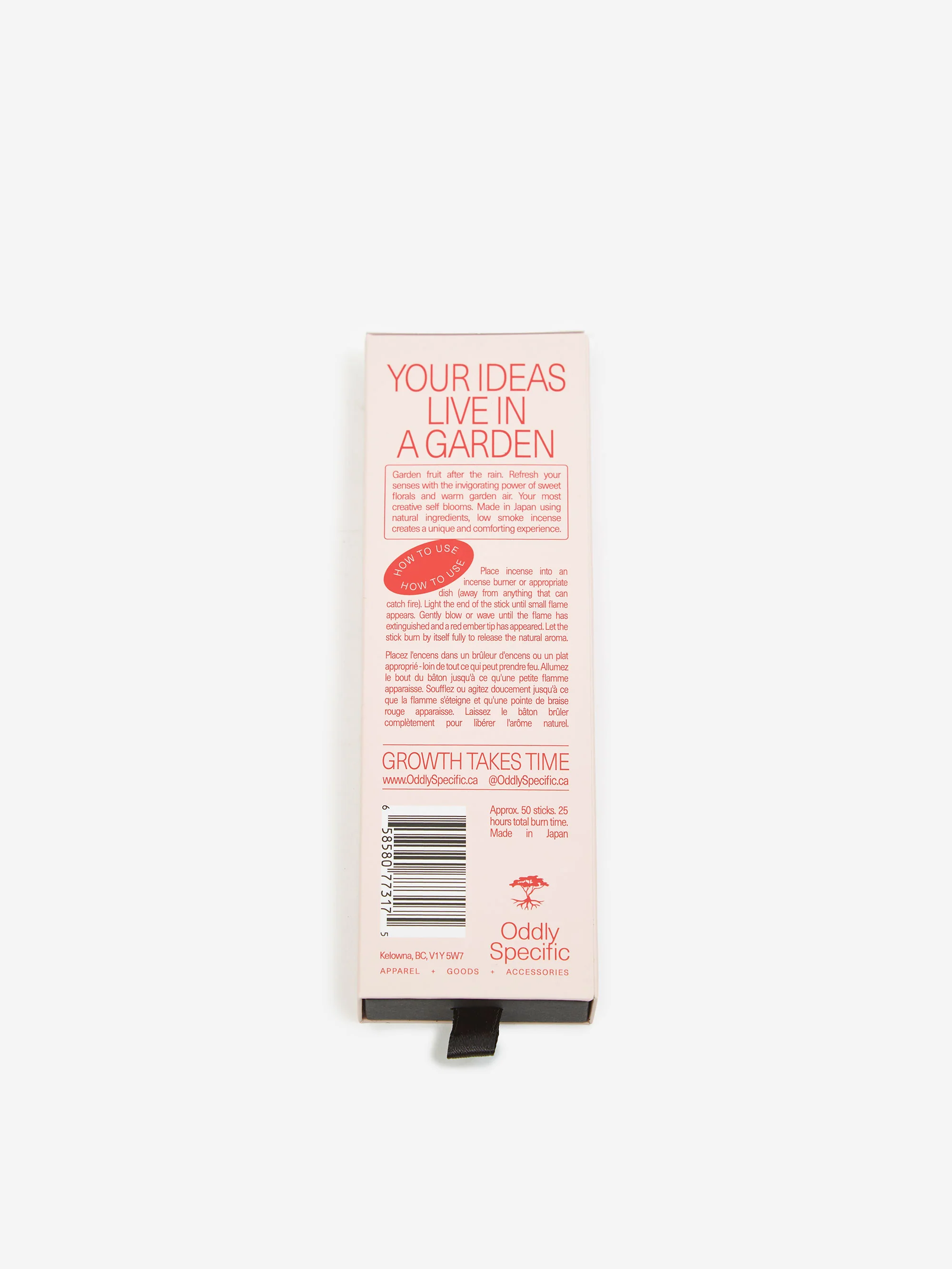 Oddly Specific Low Smoke Japanese Incense - Garden Party - Image 4