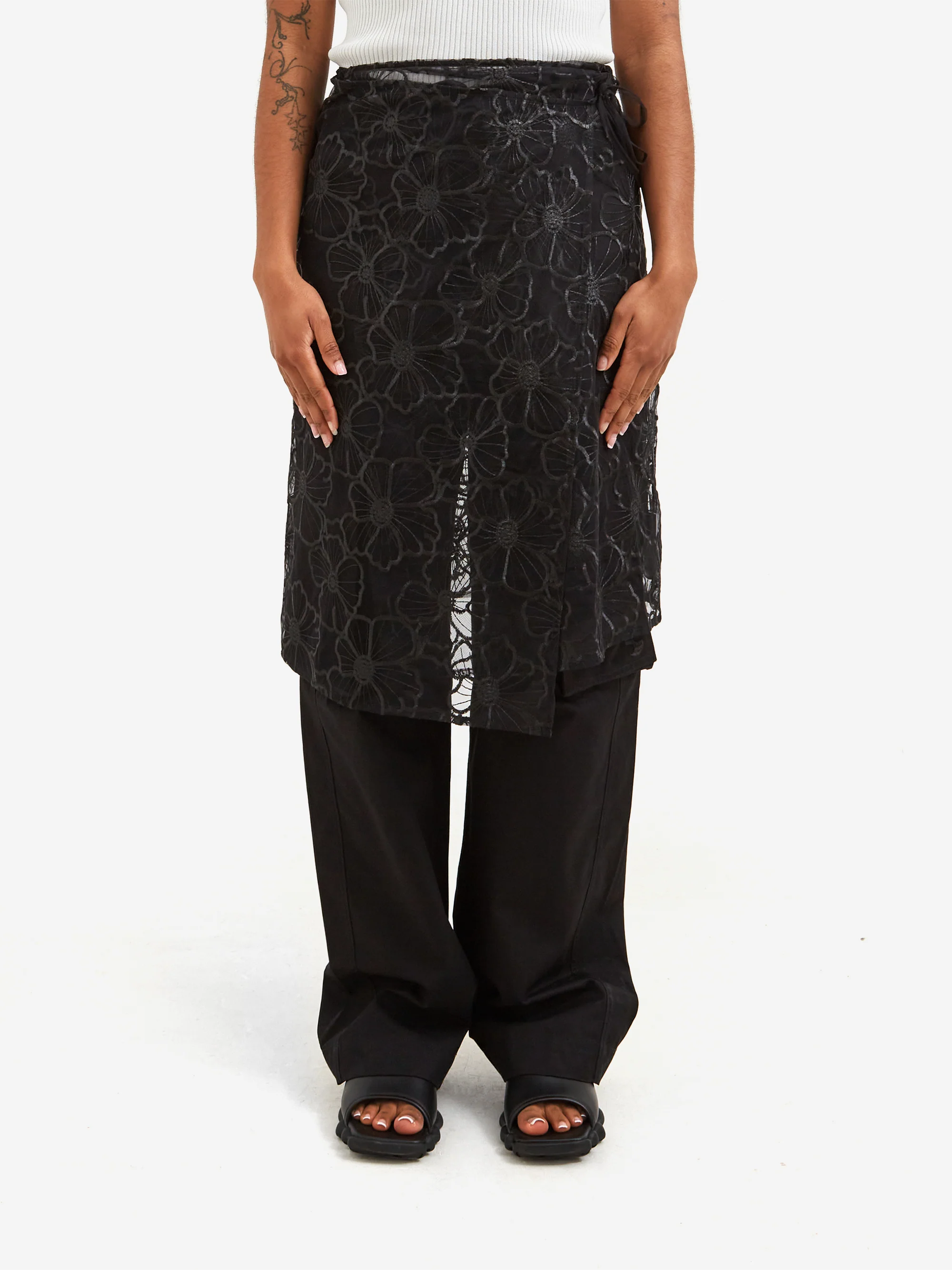 OperaSPORT Alba Long Skirt - Black