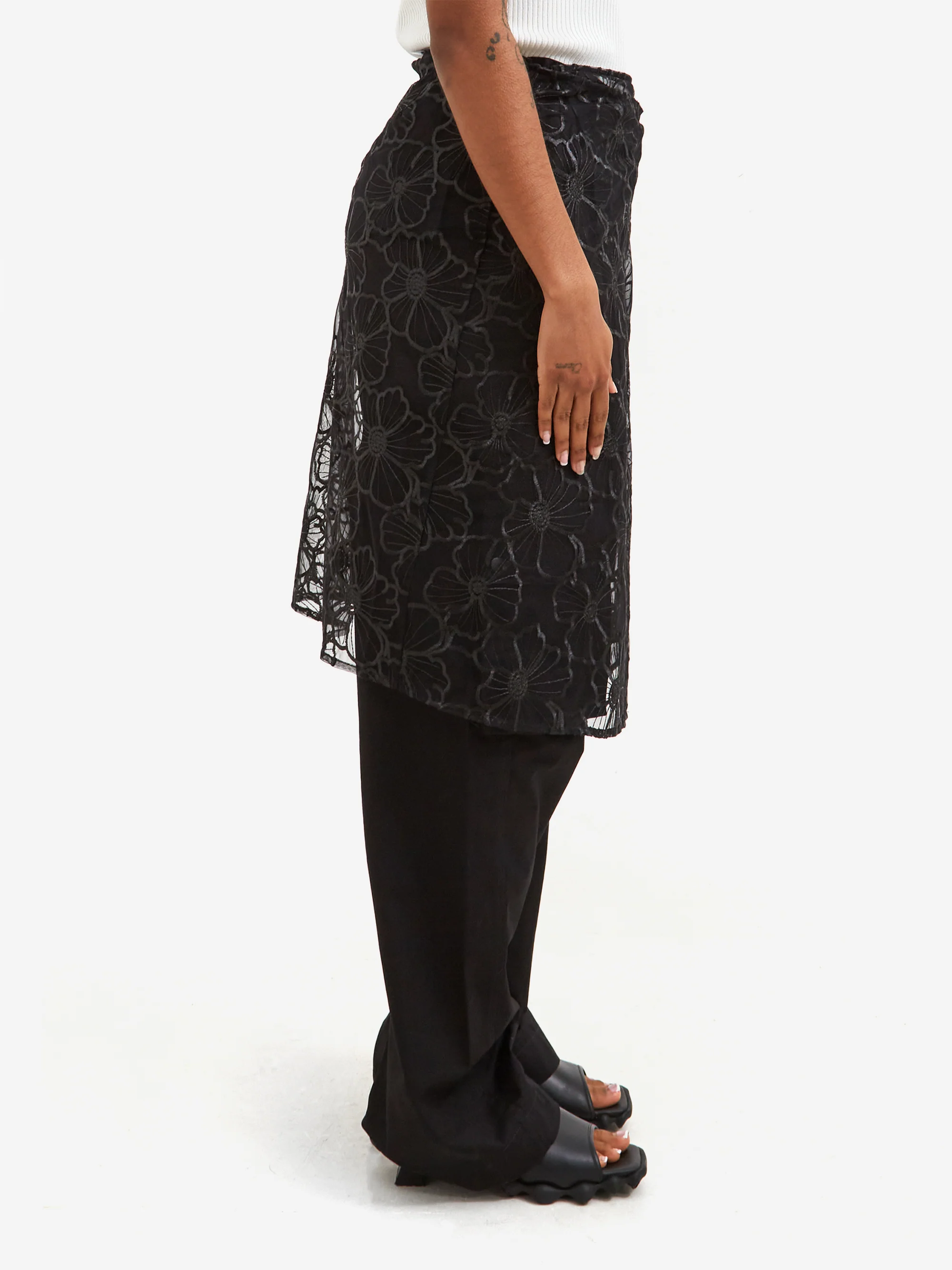 OperaSPORT Alba Long Skirt - Black - Image 2