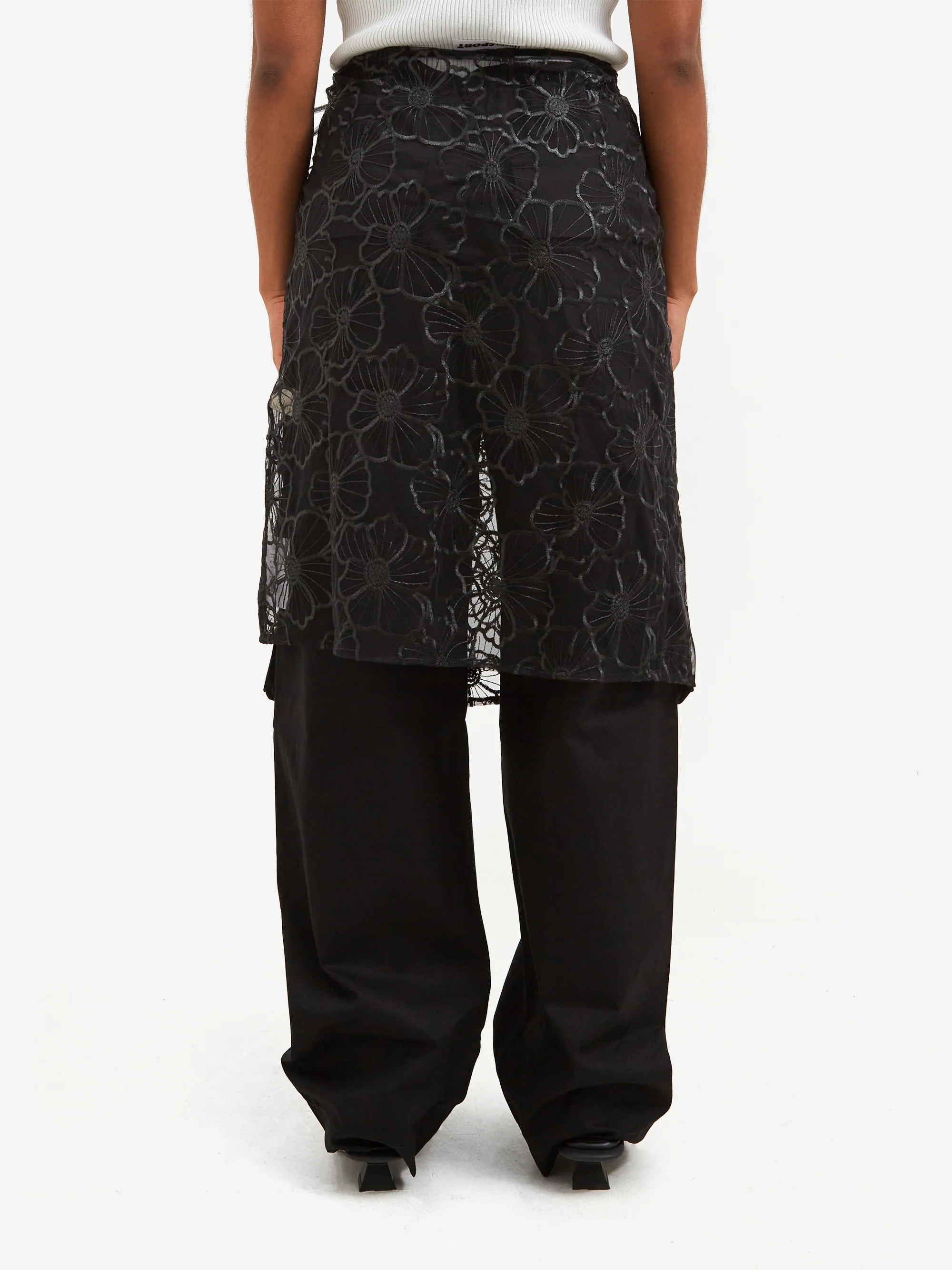 OperaSPORT Alba Long Skirt - Black - Image 3
