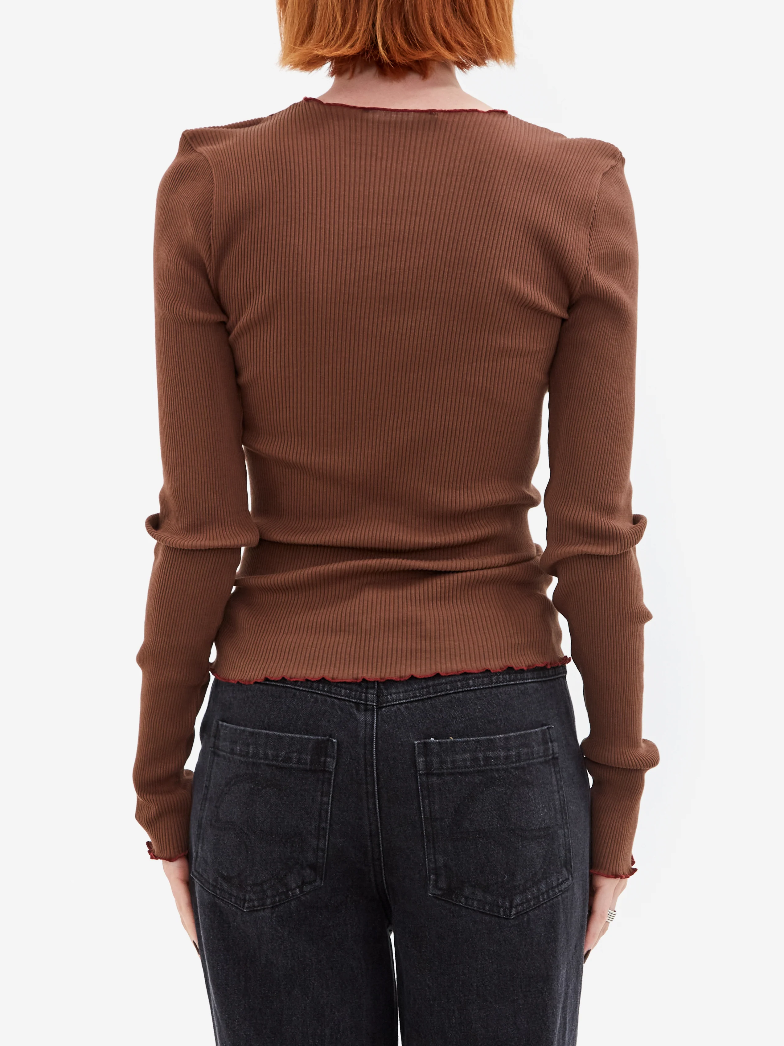 OperaSPORT Chantal Seamless Top - Fondue - Image 3