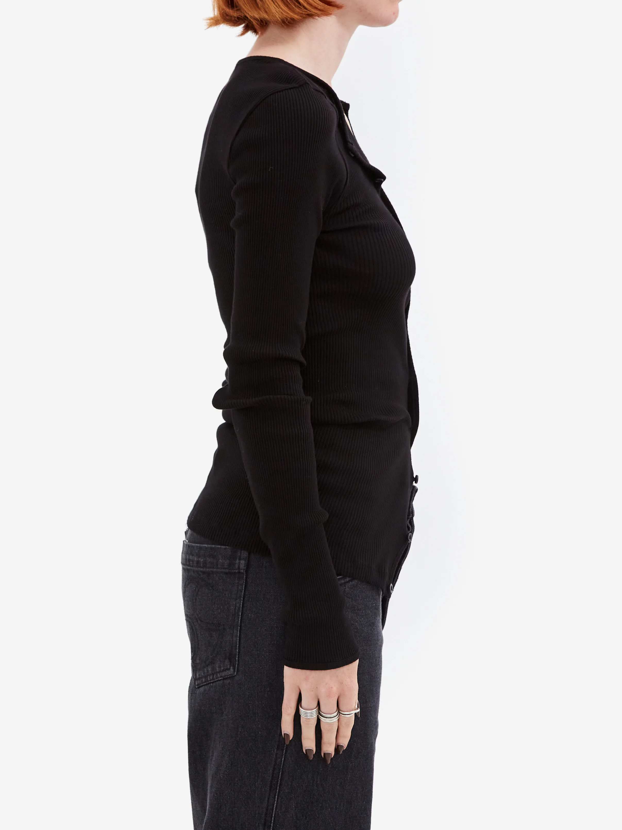 OperaSPORT Claire Seamless Cardigan - Black - Image 2