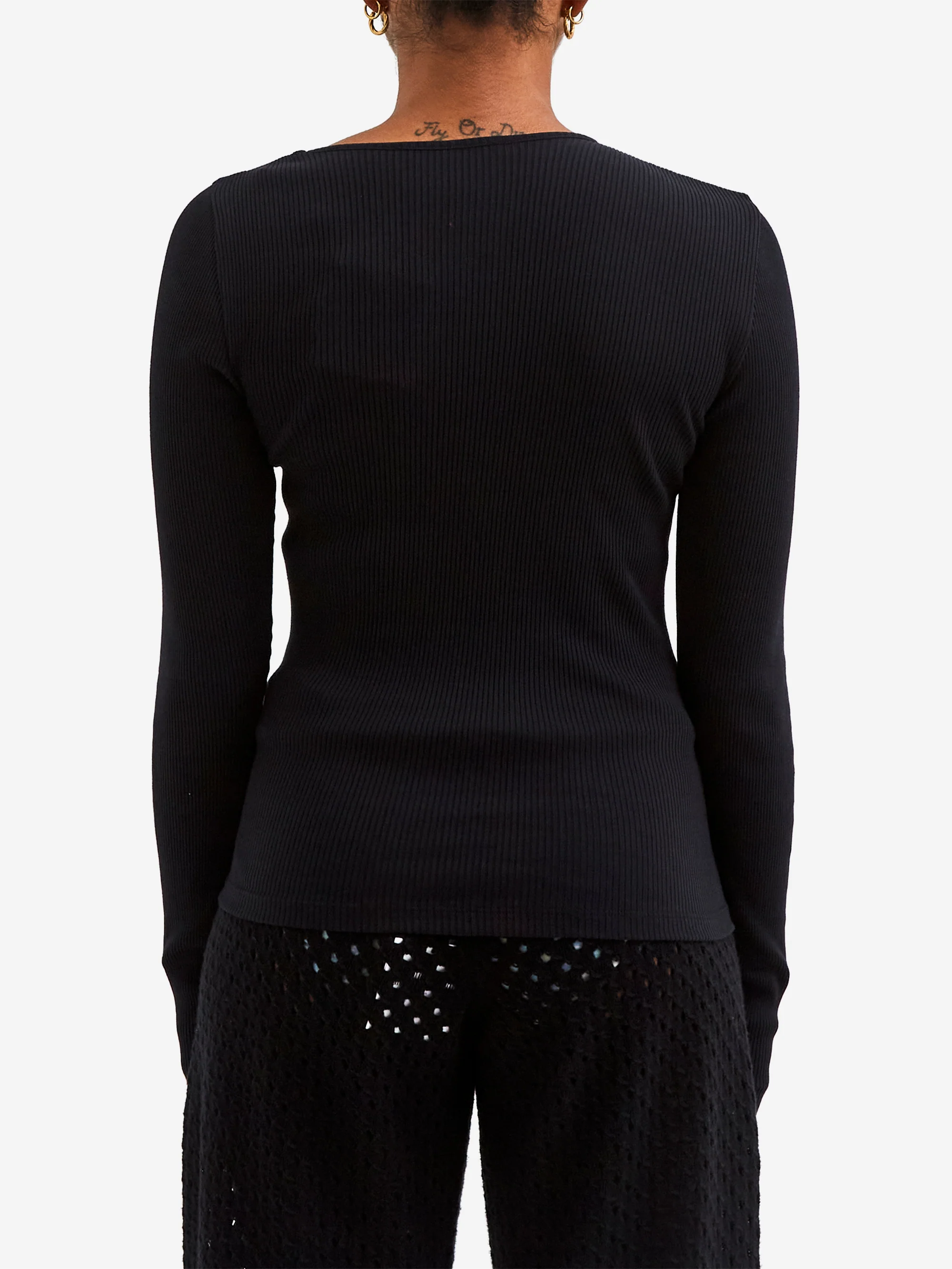 OperaSport Eve Seamless Top - Black - Image 3