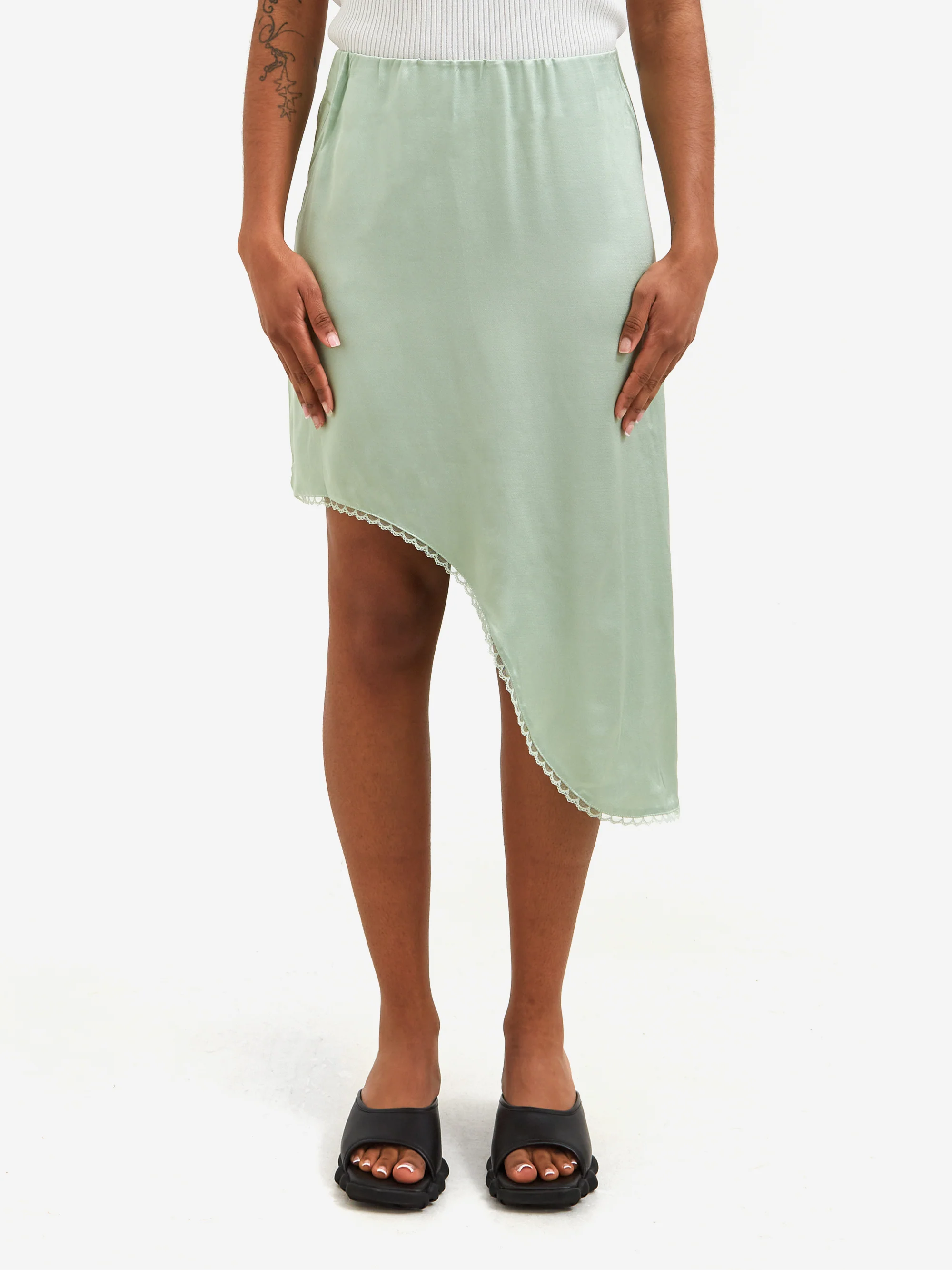 OperaSPORT Lea Skirt - Smoke green