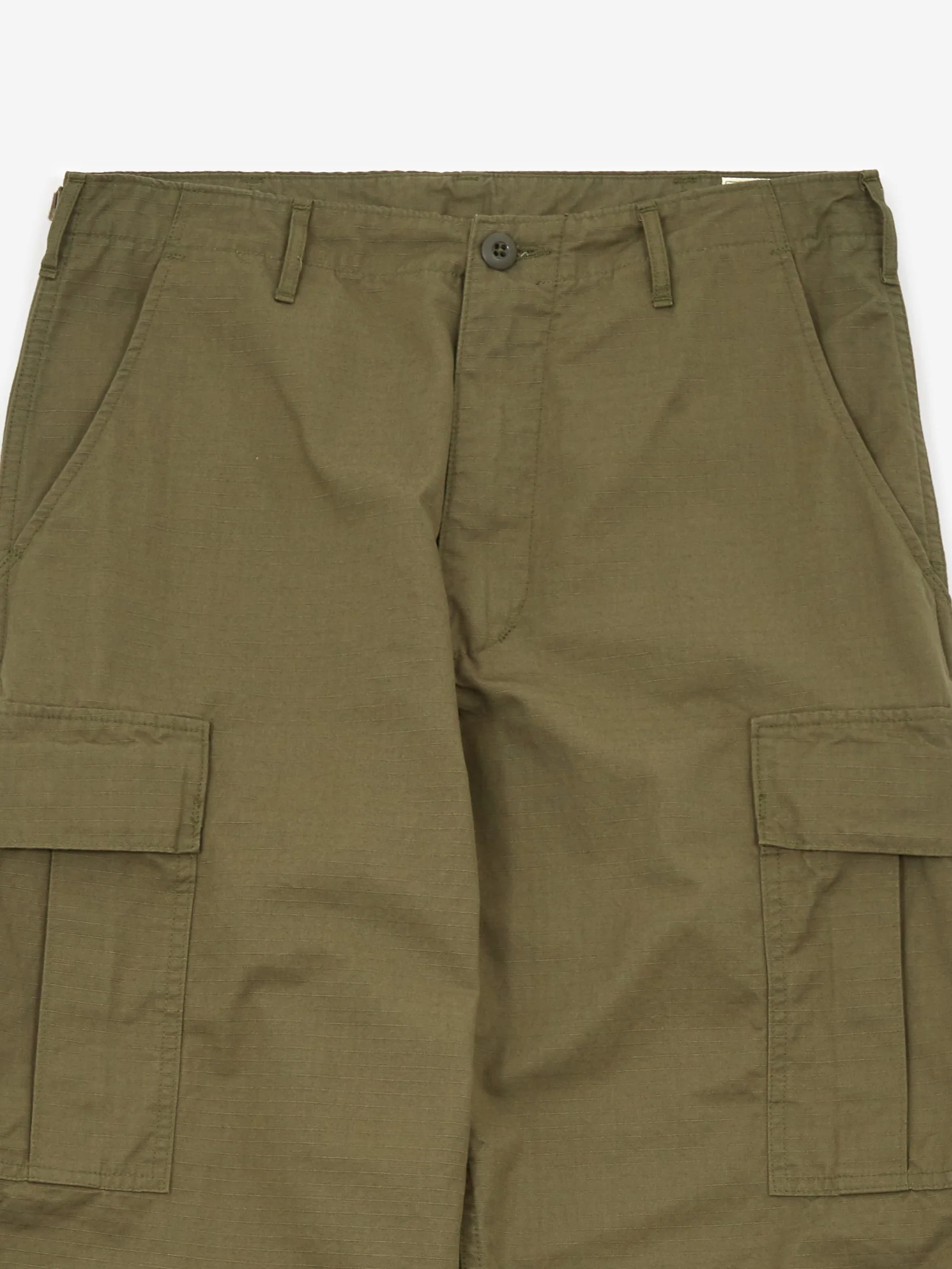 Orslow Vintage Fit 6 Pocket Cargo Pant - Army Green - Image 2