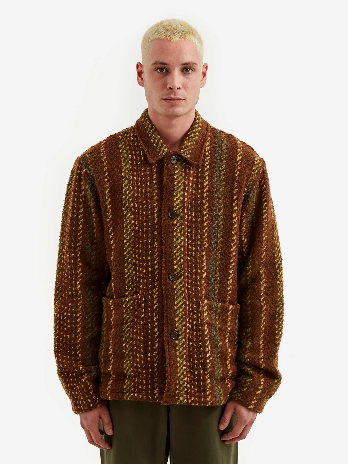 Our Legacy Archive Box Jacket - Kaleidoscope Jazz Wool - Image 7