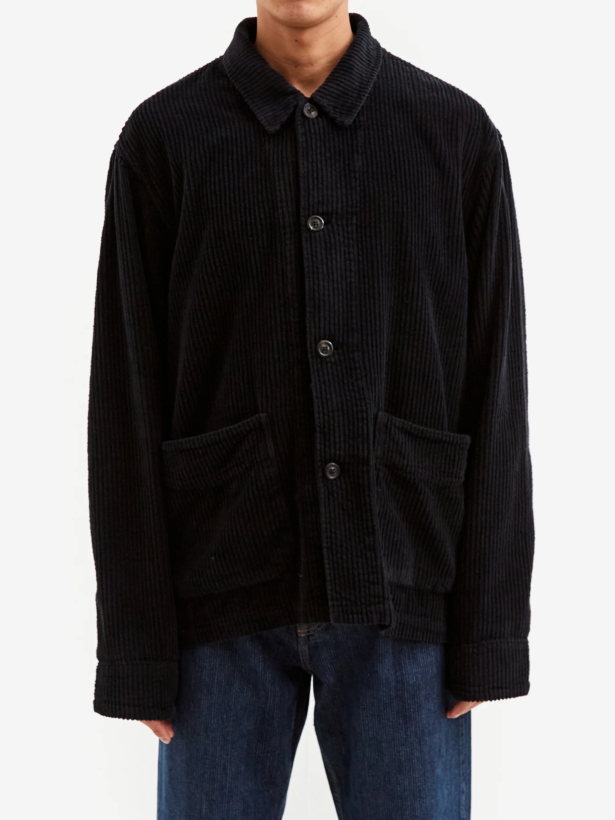 Our Legacy Archive Box Jacket - Worn Black Rustic Cord - Image 2