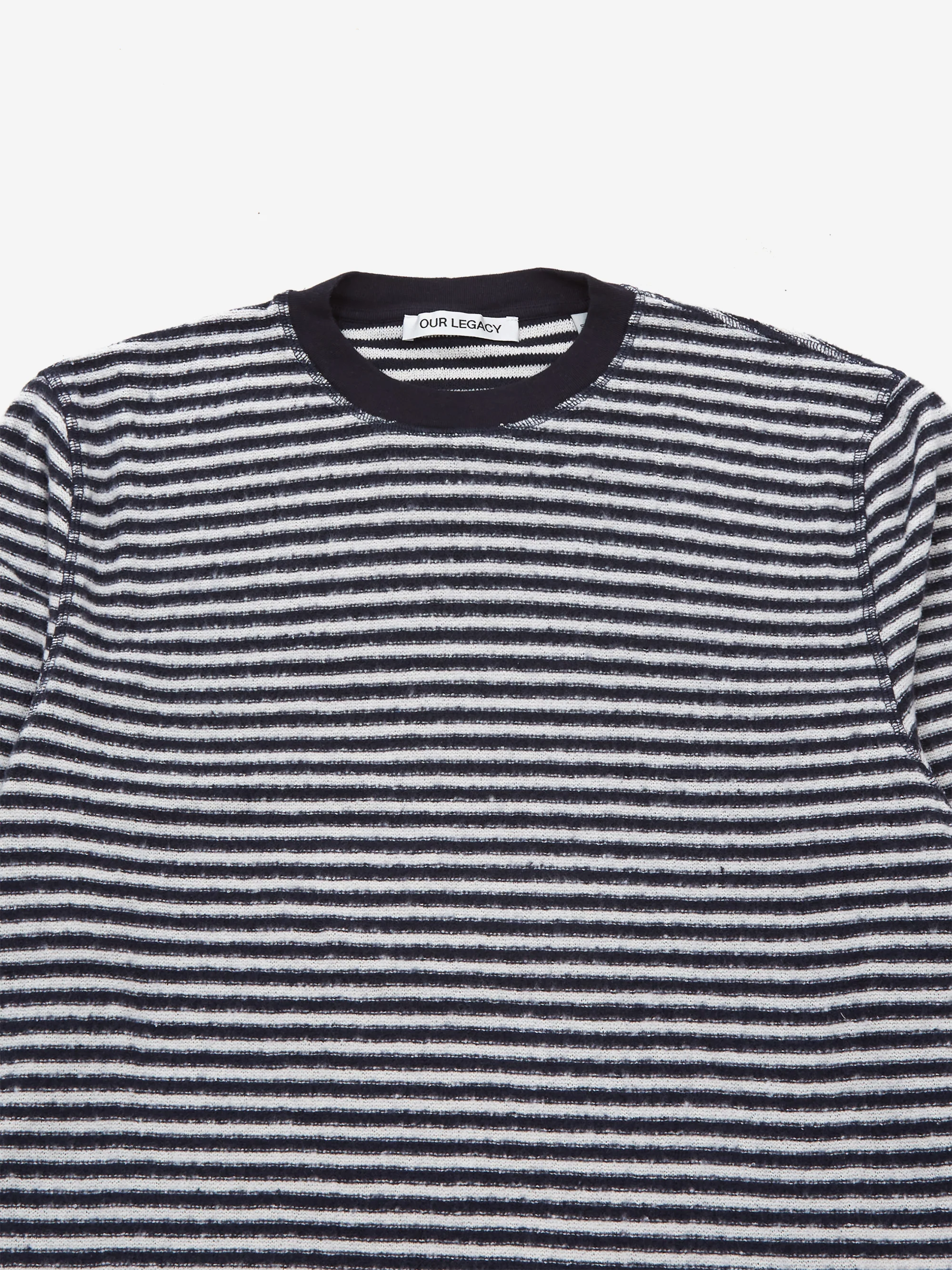 Our Legacy Artist Roundneck - Malaga Striped Brushed Cotton - Image 3