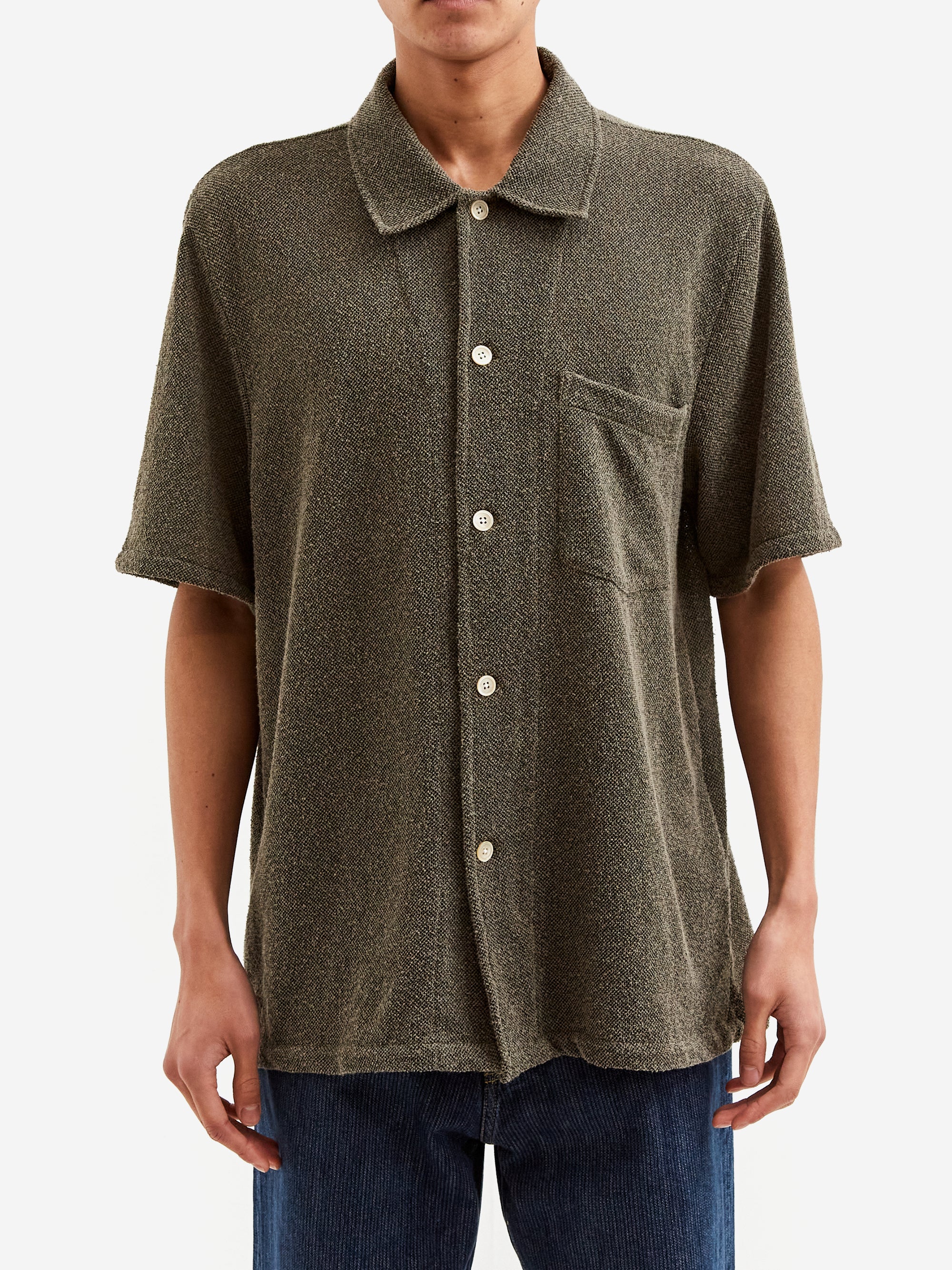 Our Legacy Box Shirt Shortsleeve - Muck Boucle - Image 2