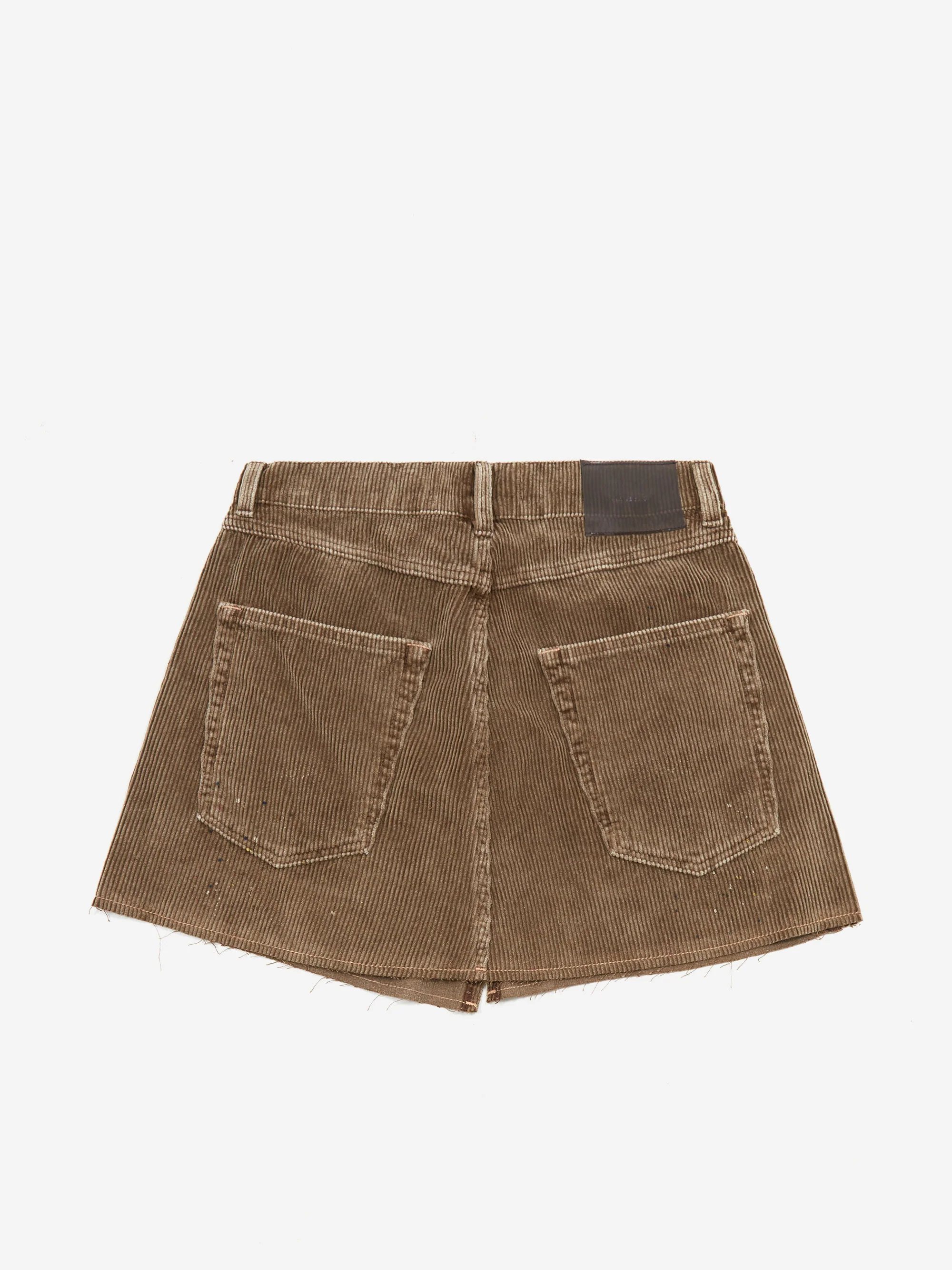 Our Legacy Cover Skirt - Brown Enzyme Splatter Cord - Image 6