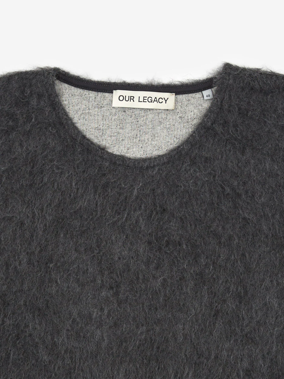 Our Legacy Double Lock U Neck - Ash Grey Alpaca - Image 2