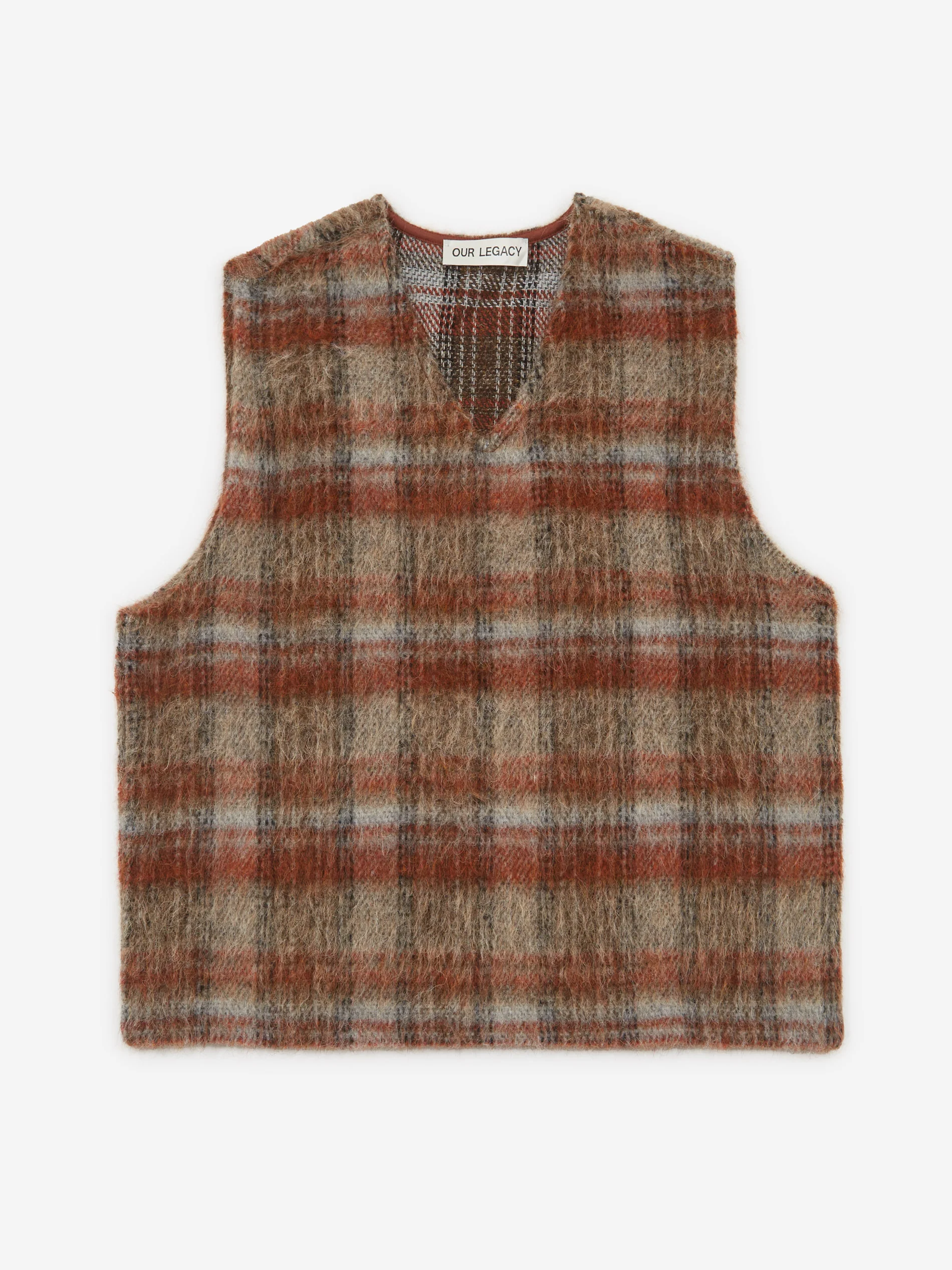 Our Legacy Double Lock Vest - Ament Check Mohair