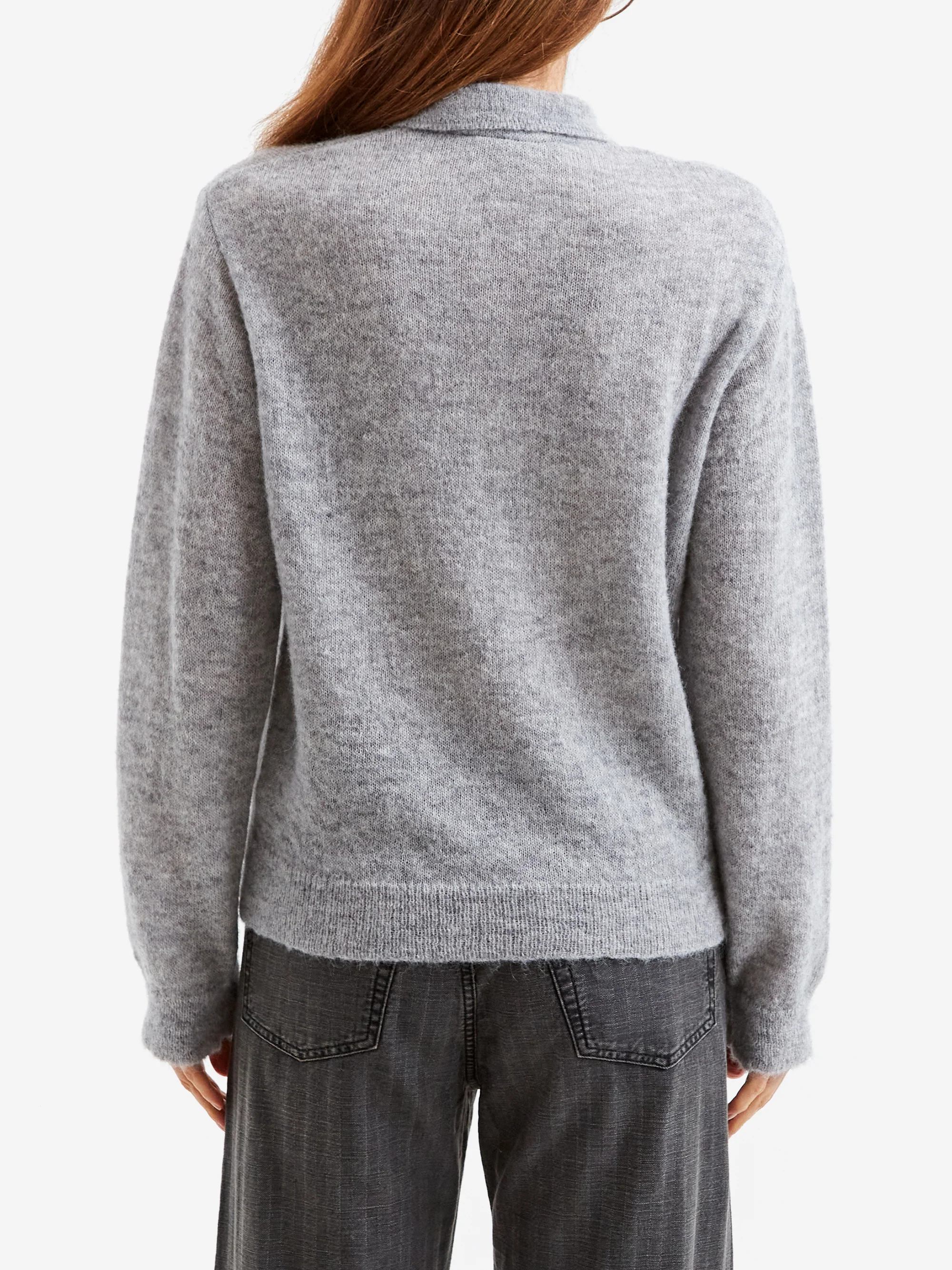 Our Legacy Evening Polo - Dust Melange/Fuzzy Alpaca - Image 3