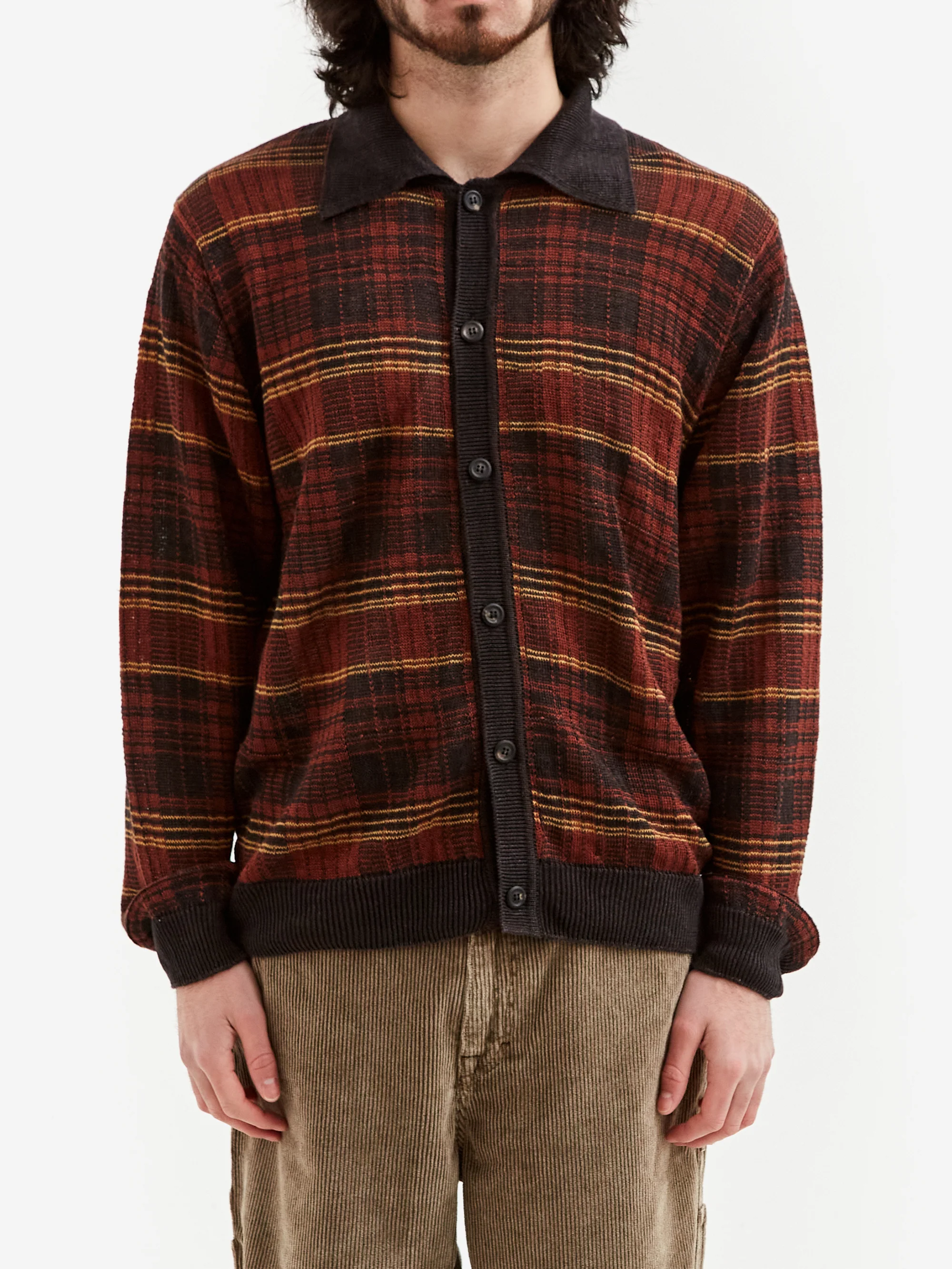 Our Legacy Evening Polo - Rust Geezer Check - Image 2