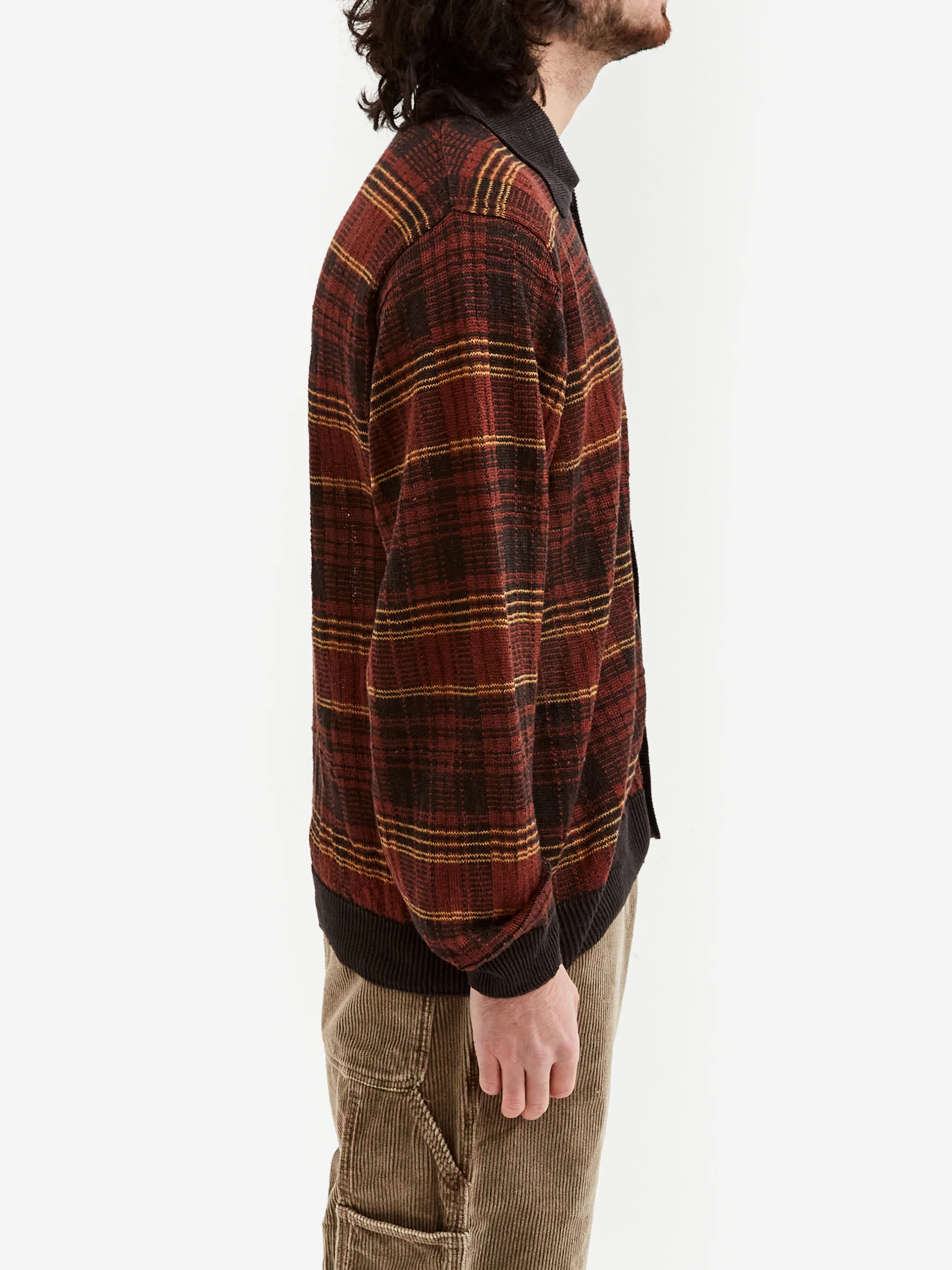 Our Legacy Evening Polo - Rust Geezer Check - Image 5