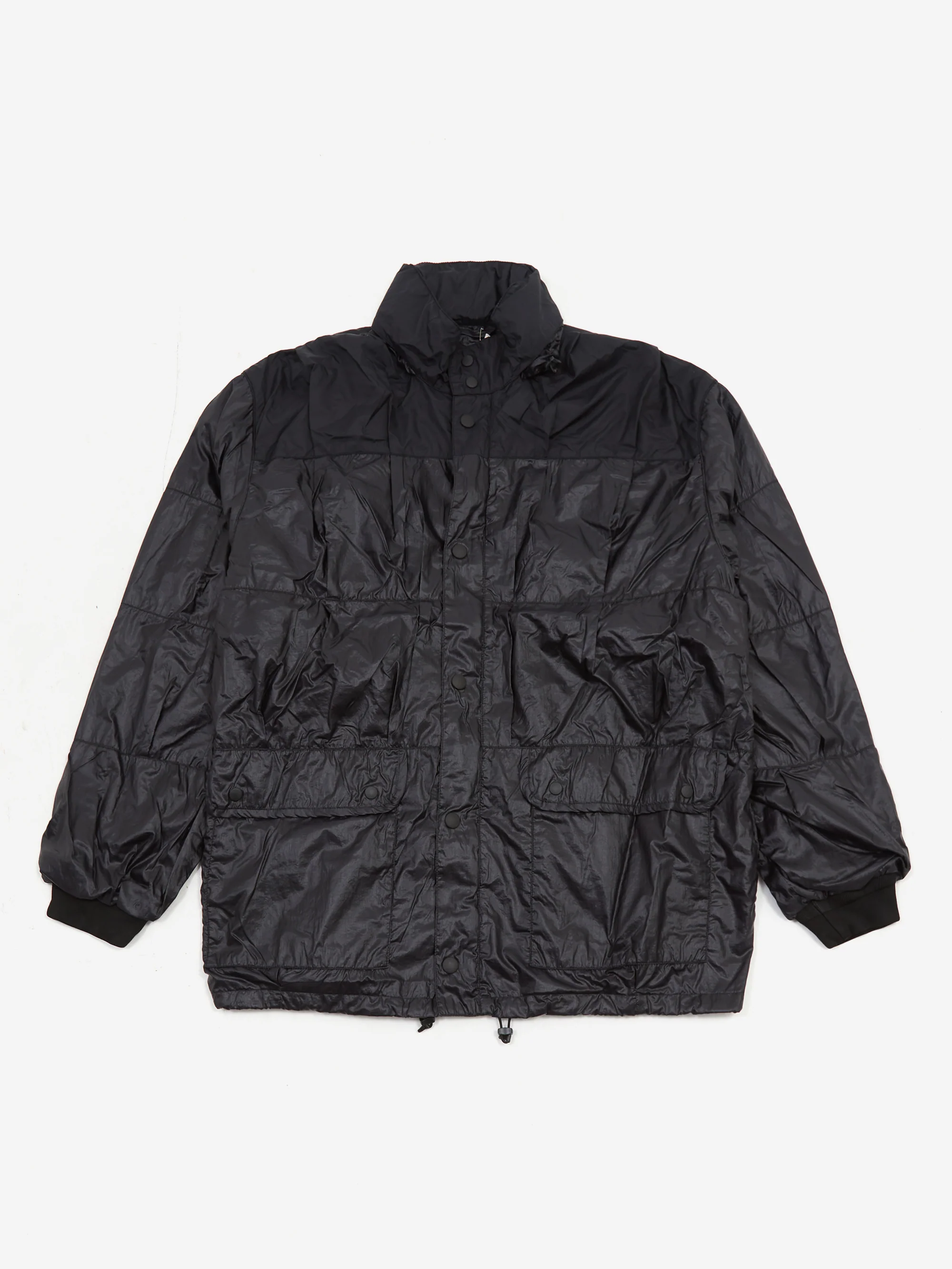 Our Legacy Exhaust Puffa - Black Rubberized Nylon
