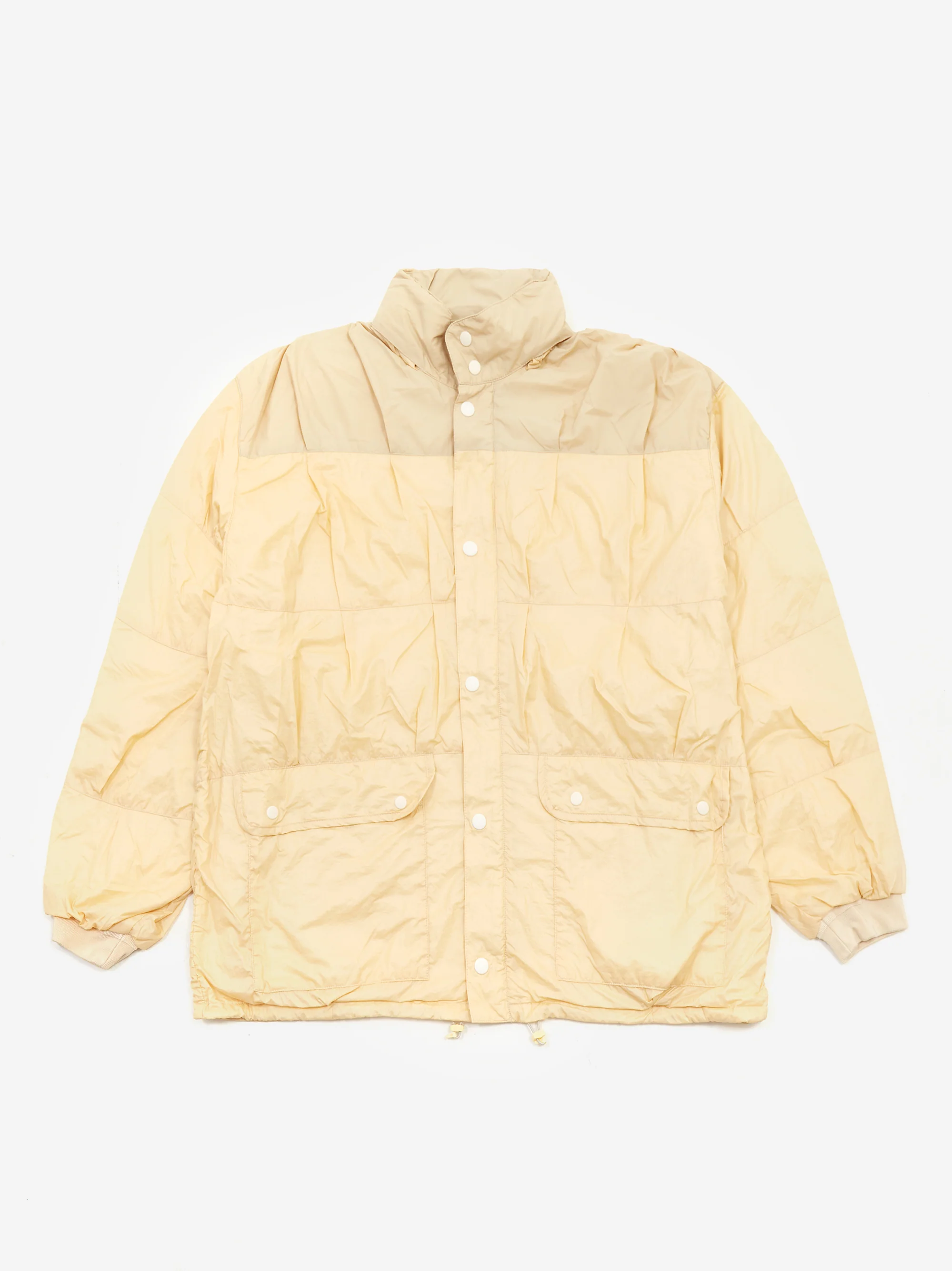 Our Legacy Exhaust Puffa - Cream Rubberized Nylon