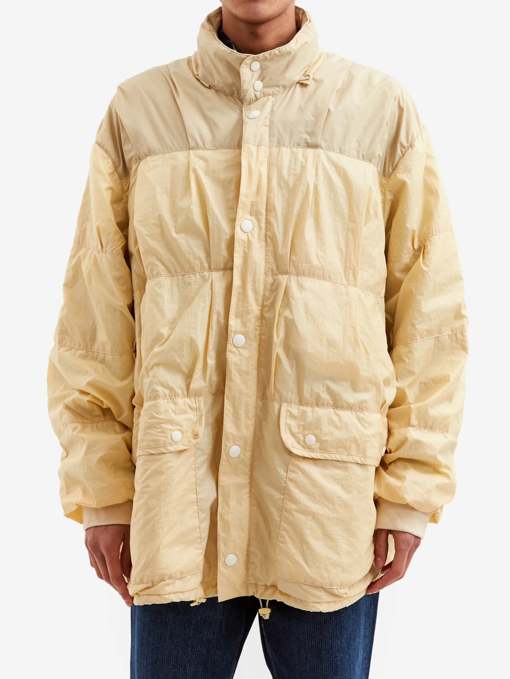 Our Legacy Exhaust Puffa - Cream Rubberized Nylon - Image 2