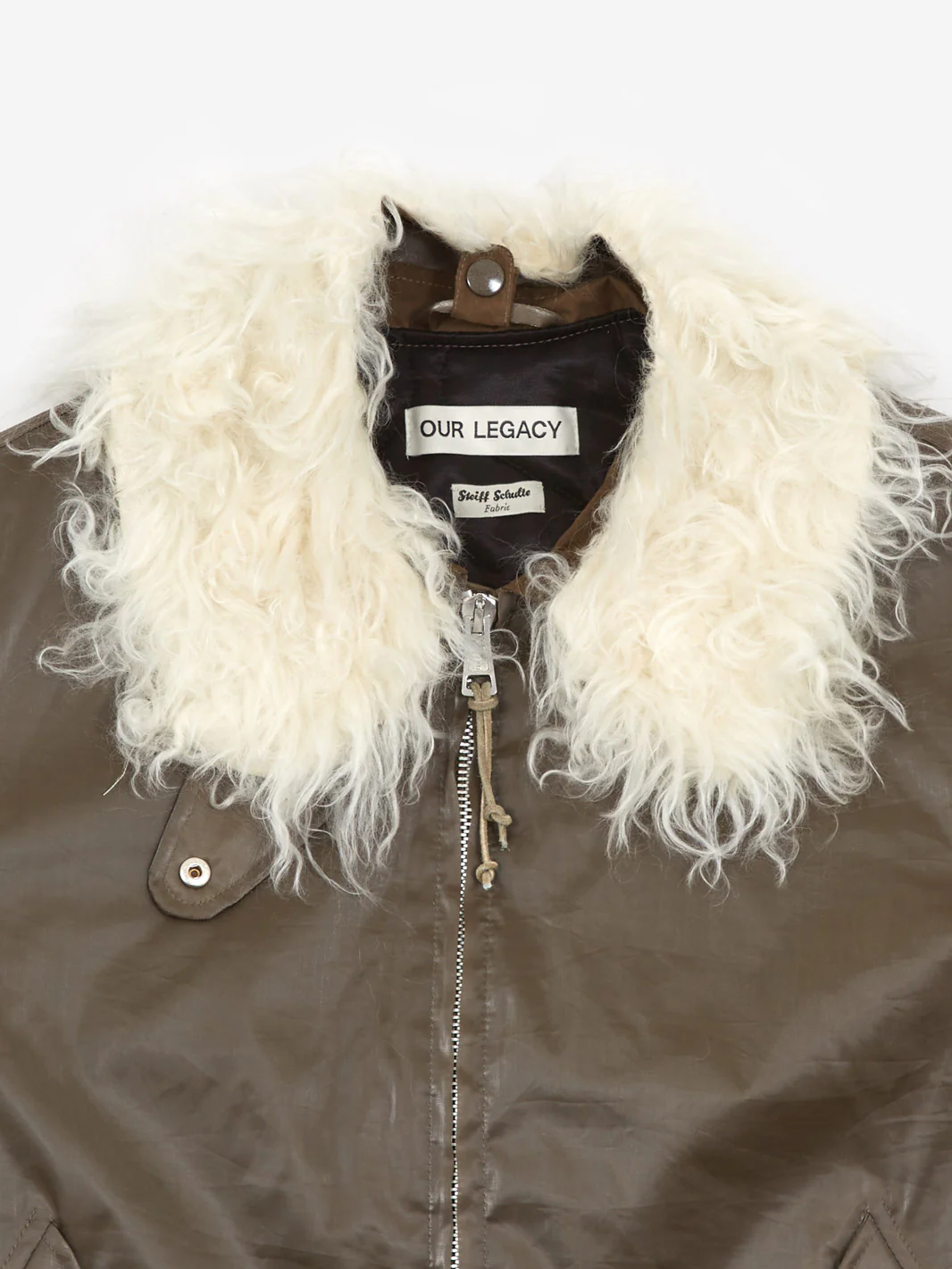 Our Legacy Glyptodon Bomber - Army Green Shimmer Tech - Image 3